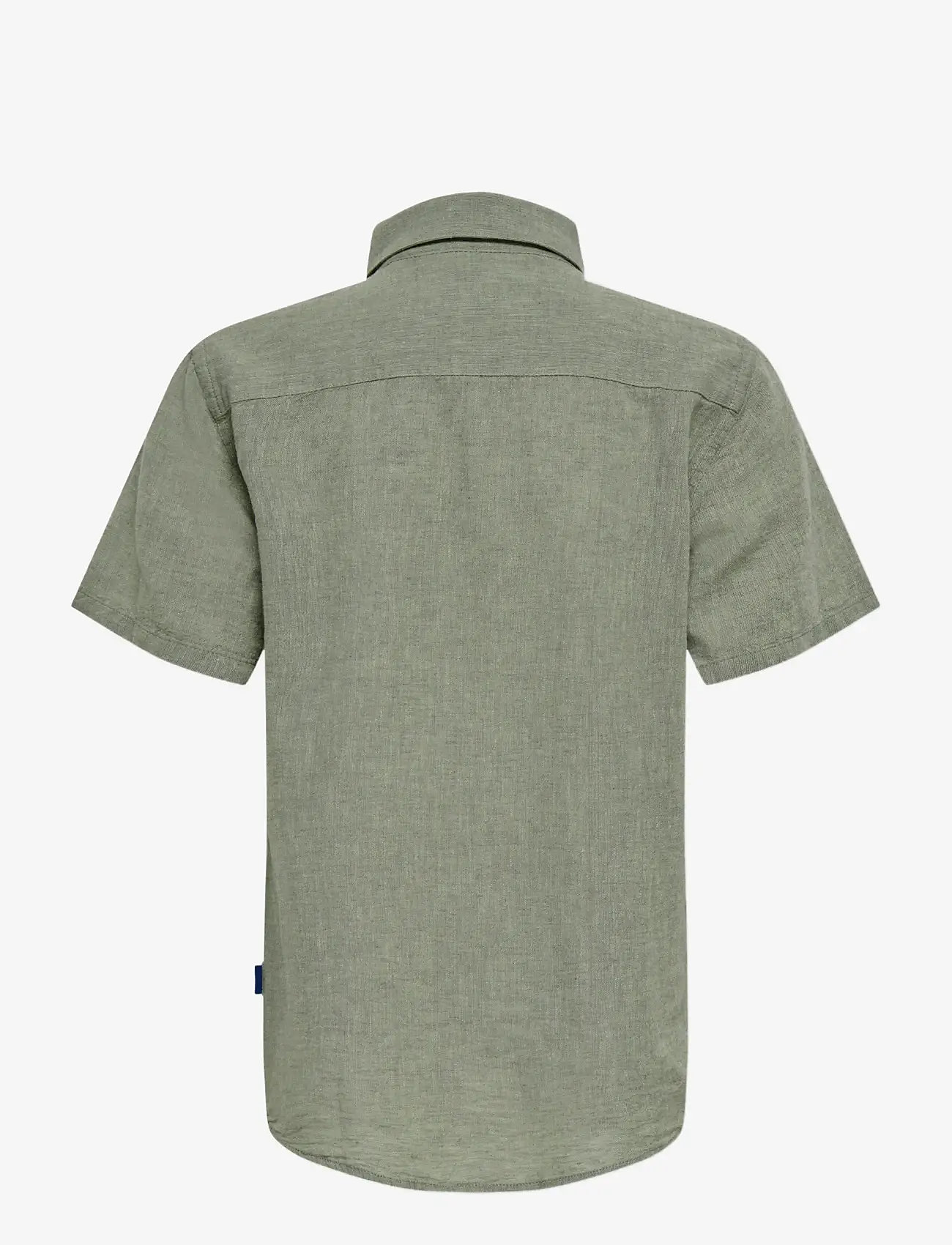 ONLY & SONS - OSJCAIDEN LIFE SS SOLID LINEN SHIRT WVN - kurzärmlige hemden - swamp - 2