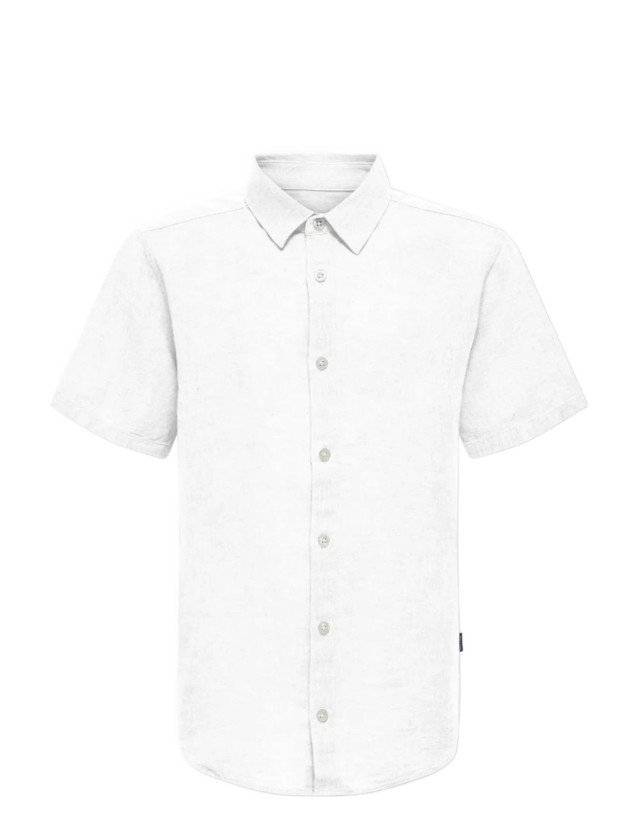 ONLY & SONS Osjcaiden Life Ss Solid Linen Shirt Wvn Weiß - 176 - Kinder