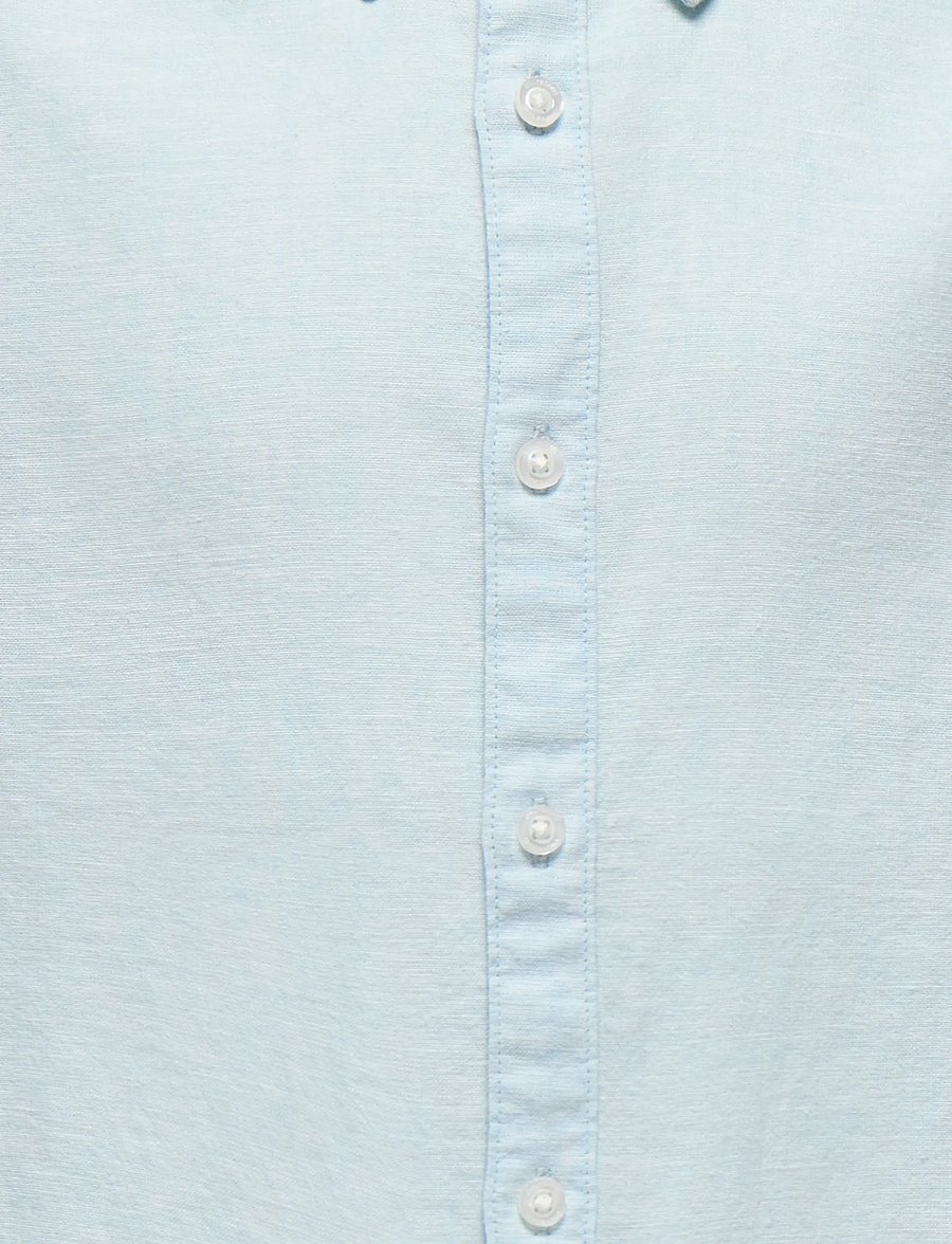 ONLY & SONS - OSJCAIDEN LIFE LS LINEN SHIRT WN NOOS - langærmede skjorter - cashmere blue - 2