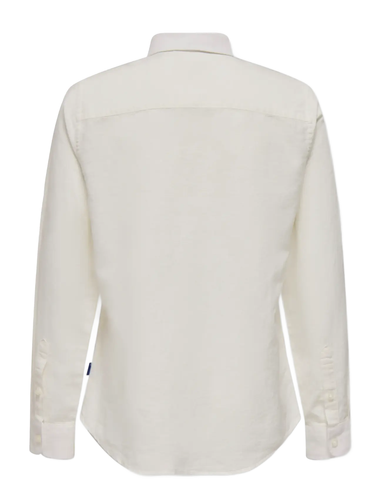 ONLY & SONS - OSJCAIDEN LIFE LS LINEN SHIRT WN NOOS - langærmede skjorter - white - 2