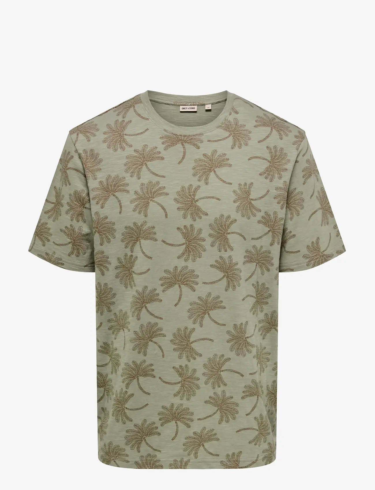 ONLY & SONS - ONSMALDINI AOP REG. SS AOP TEE - kortærmede t-shirts - dried sage - 0