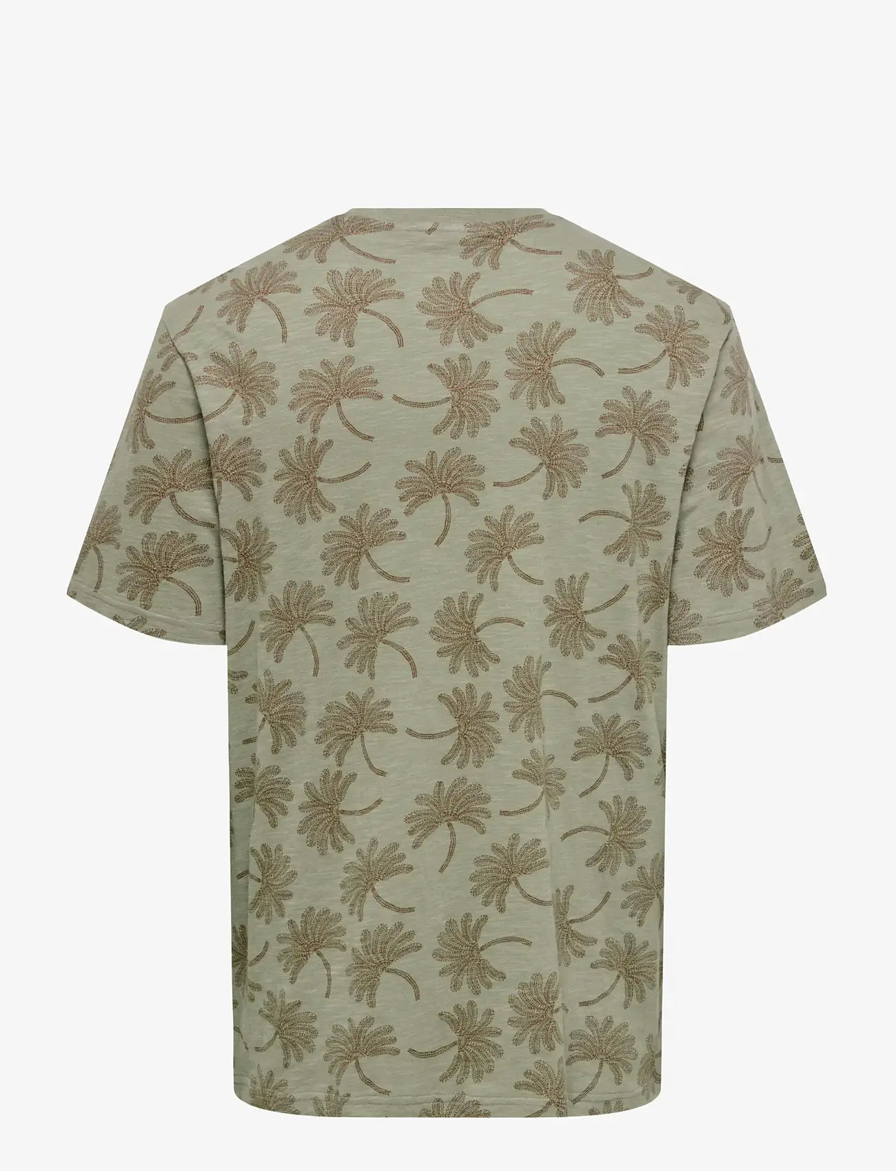 ONLY & SONS - ONSMALDINI AOP REG. SS AOP TEE - kortærmede t-shirts - dried sage - 1