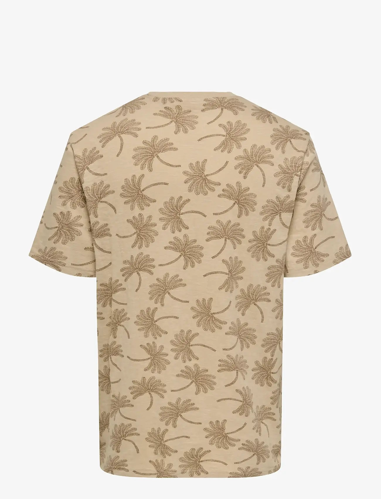 ONLY & SONS - ONSMALDINI AOP REG. SS AOP TEE - lühikeste varrukatega t-särgid - irish cream - 1