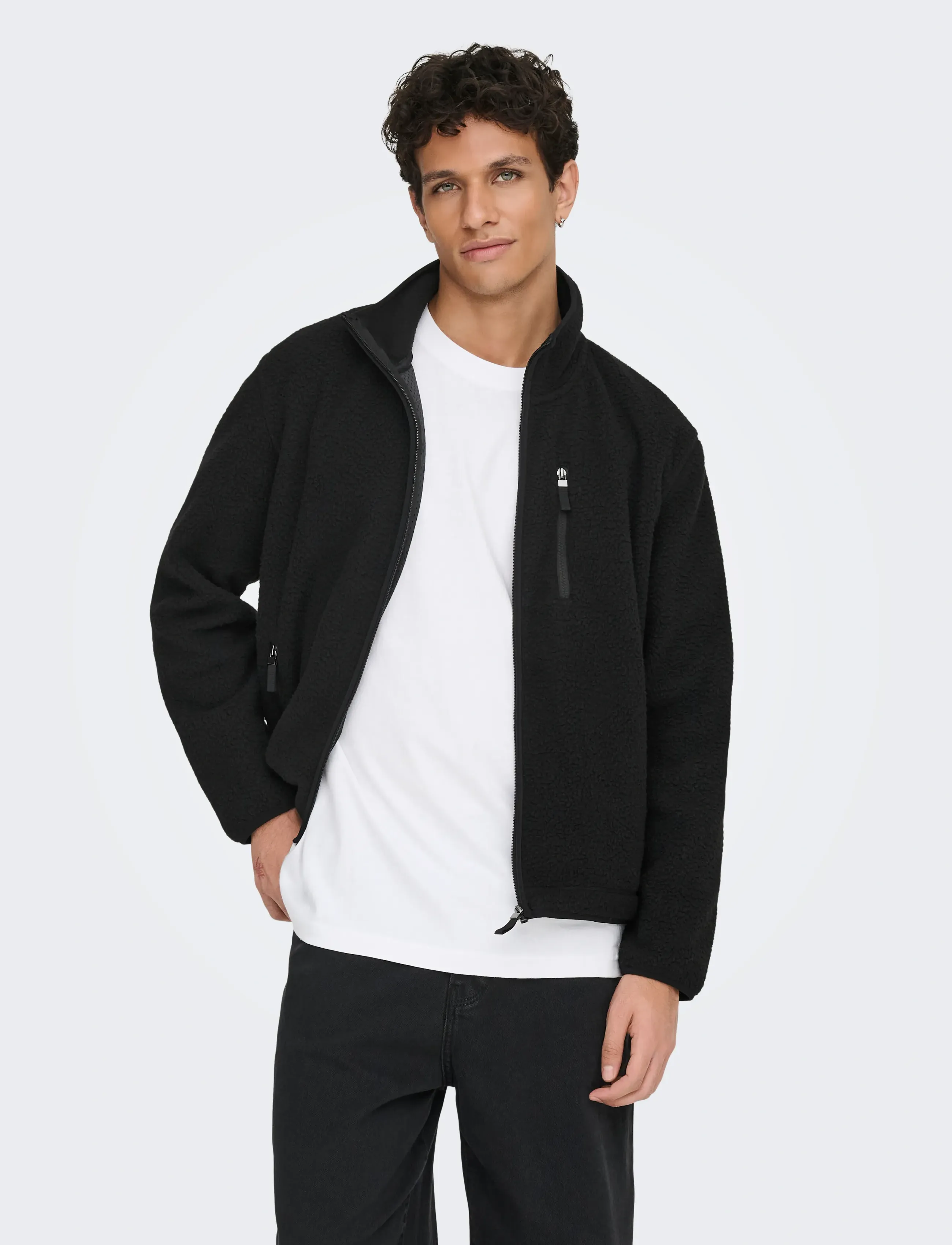 ONLY & SONS Onsseb Life Sherpa Jacket Otw bomberjackor herr – bild 5