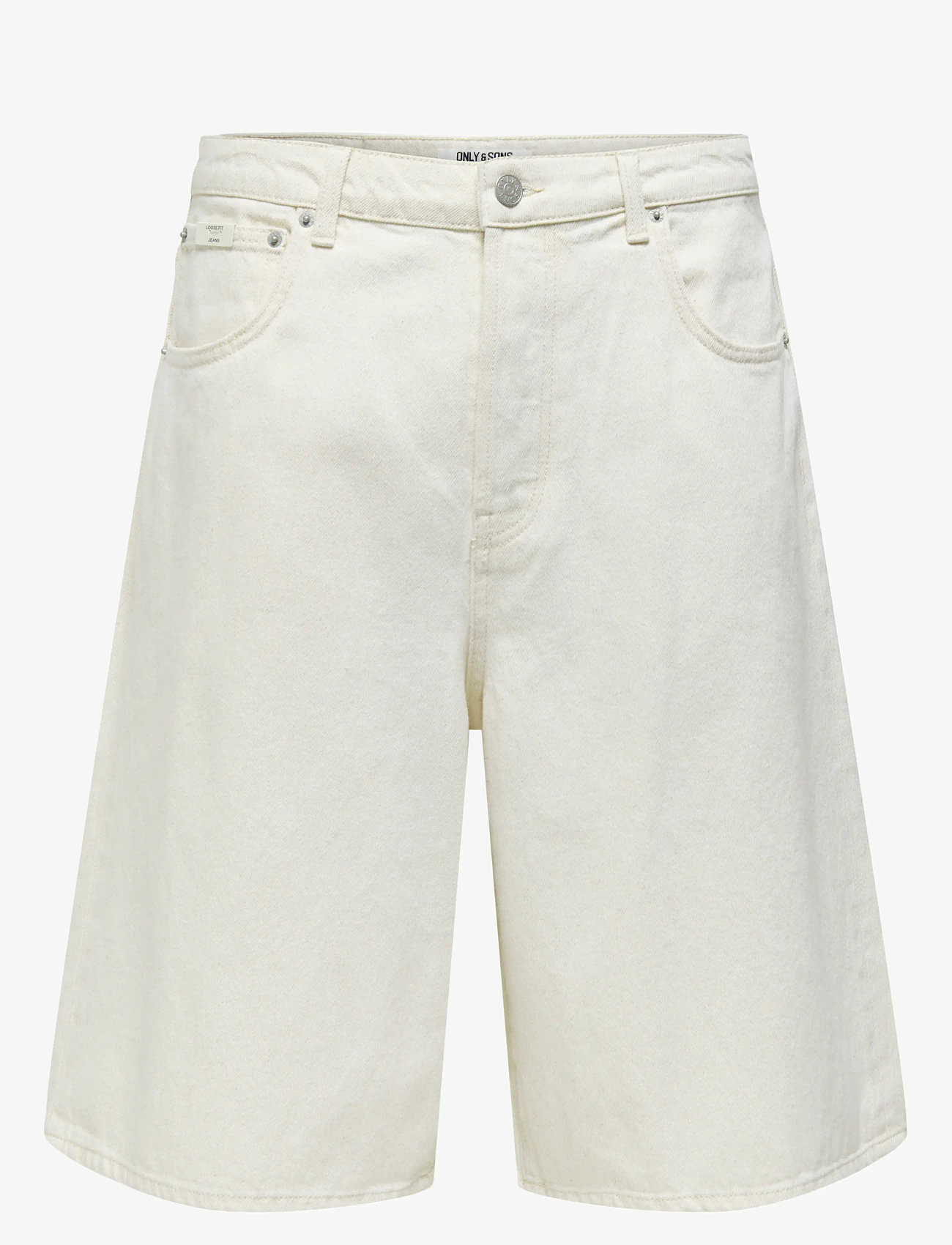 ONLY & SONS - ONSCARL BALLOON ECRU 4145 PIM DNM SHORTS - die niedrigsten preise - ecru - 0