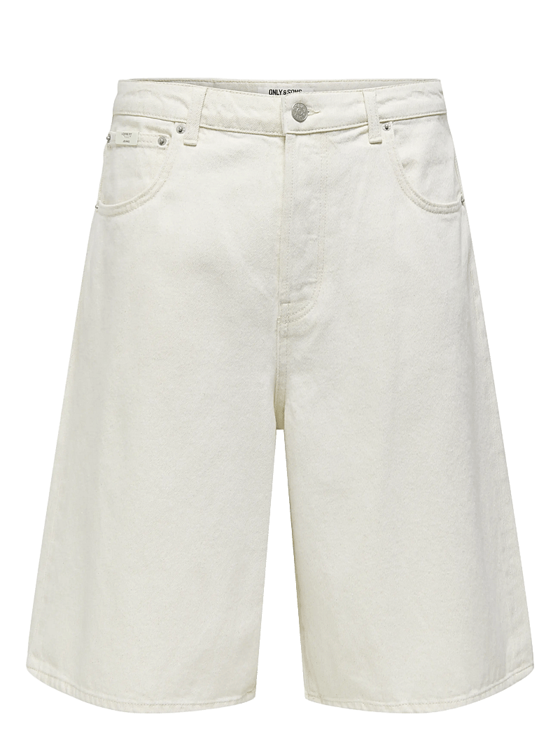 ONLY & SONS - ONSCARL BALLOON ECRU 4145 PIM DNM SHORTS - jorts - ecru - 0