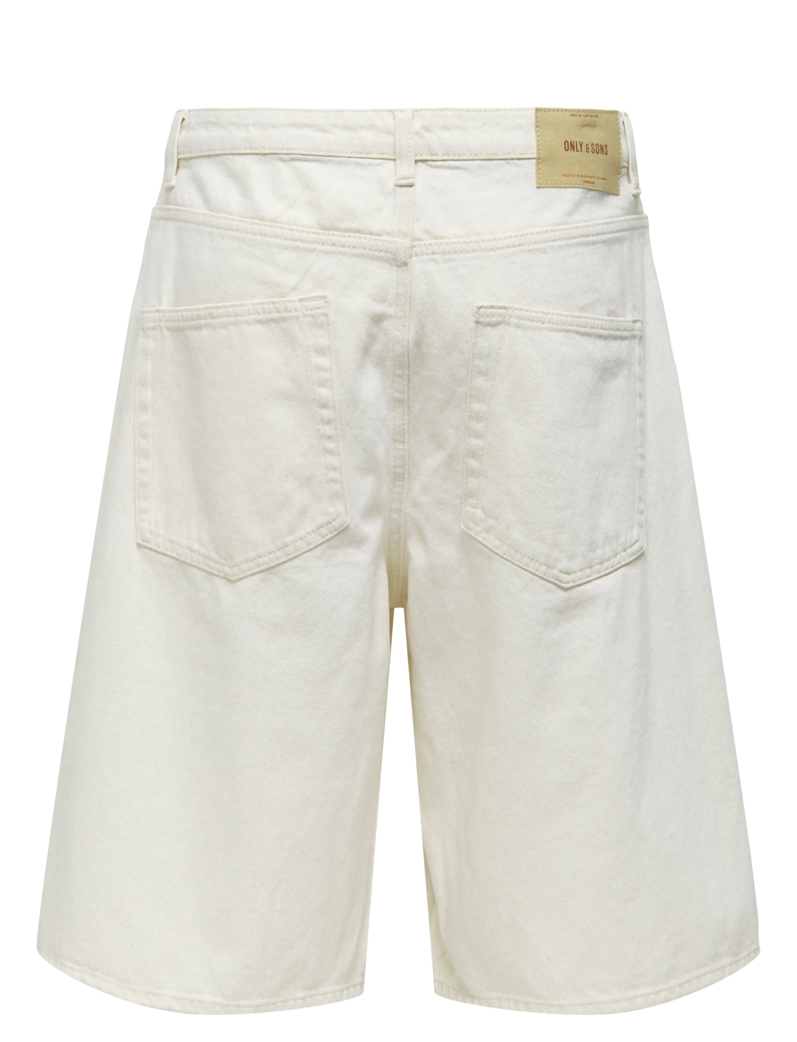 ONLY & SONS - ONSCARL BALLOON ECRU 4145 PIM DNM SHORTS - jorts - ecru - 2