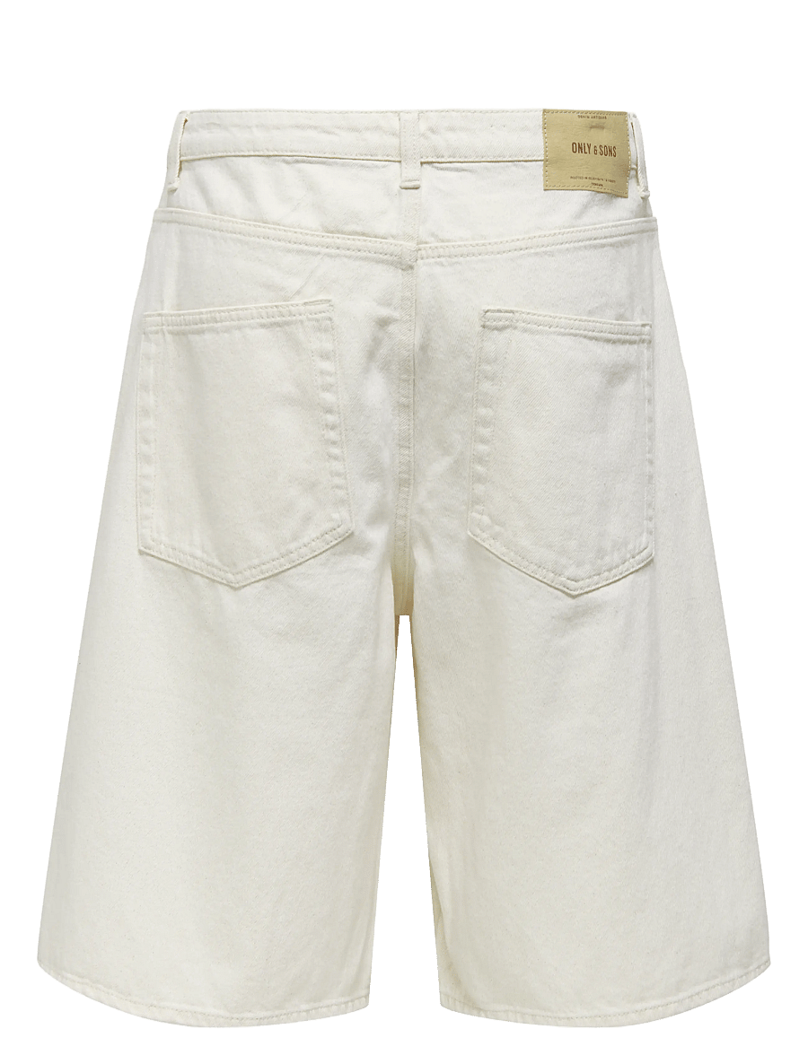 ONLY & SONS - ONSCARL BALLOON ECRU 4145 PIM DNM SHORTS - jorts - ecru - 2