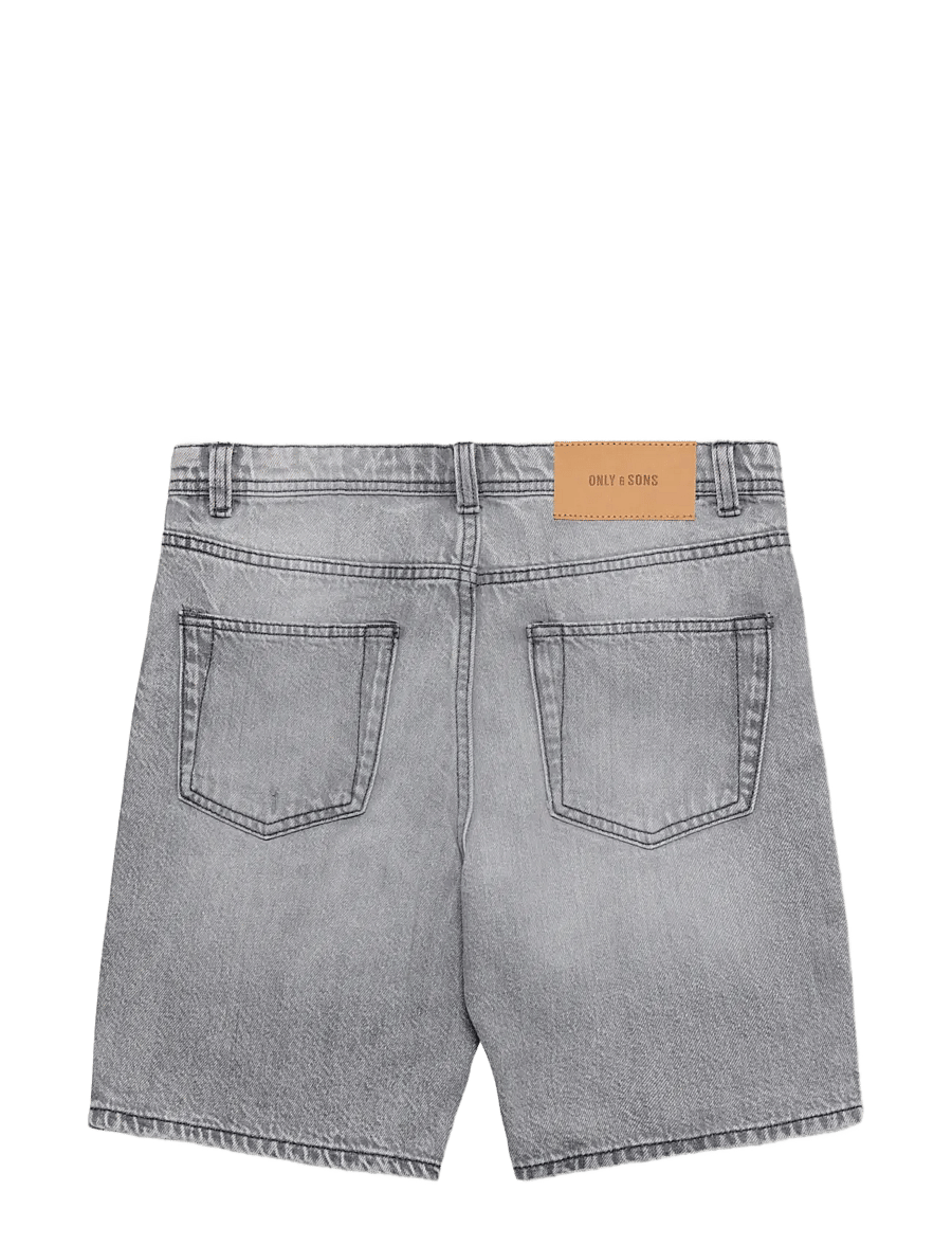 ONLY & SONS - OSJEDGE RAM LG DEST 4197 PIM DNM SHORTS - jeansshorts - light grey denim - 1
