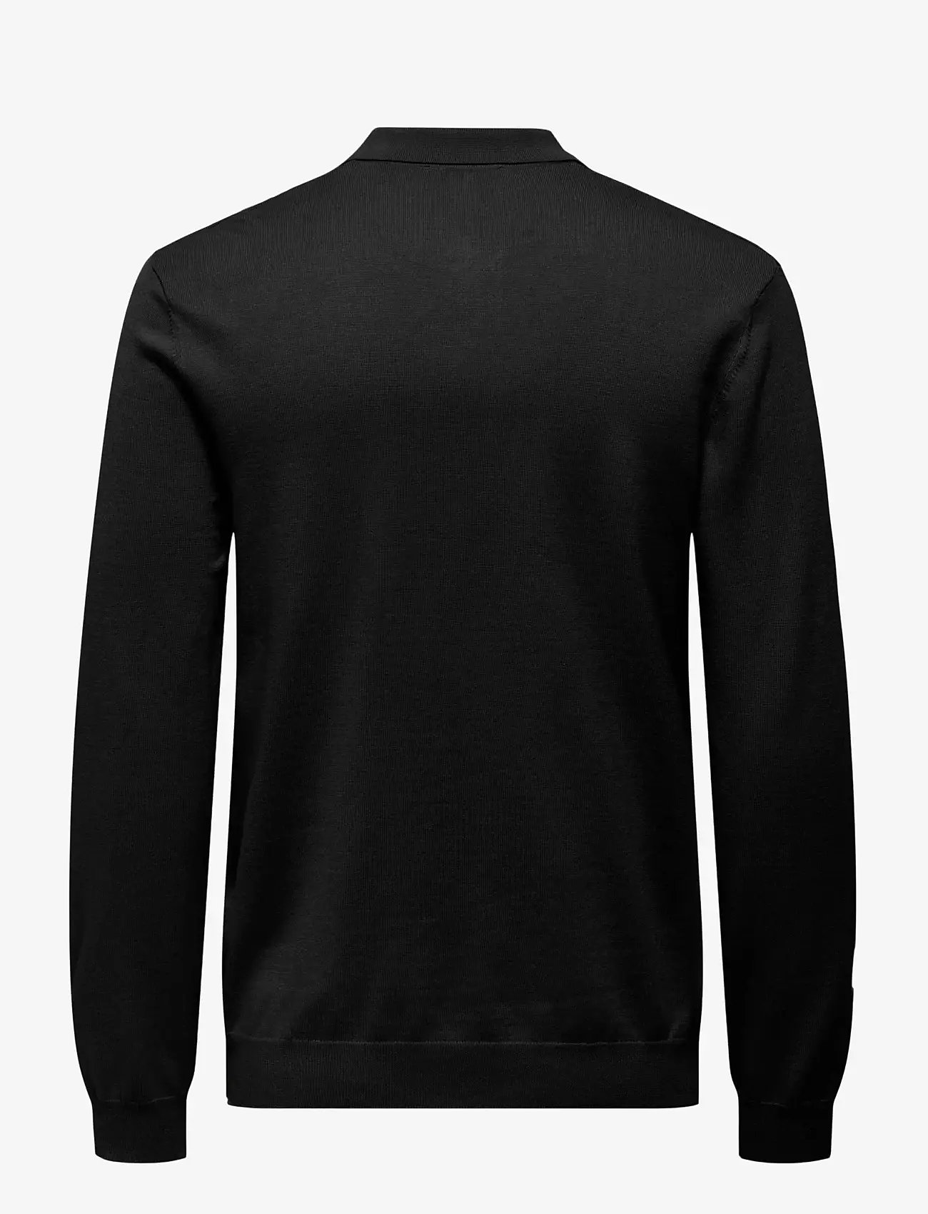 ONLY & SONS - ONSWYLER LIFE REG 14 HALF ZIP POLO KNIT - polostrik - black - 1