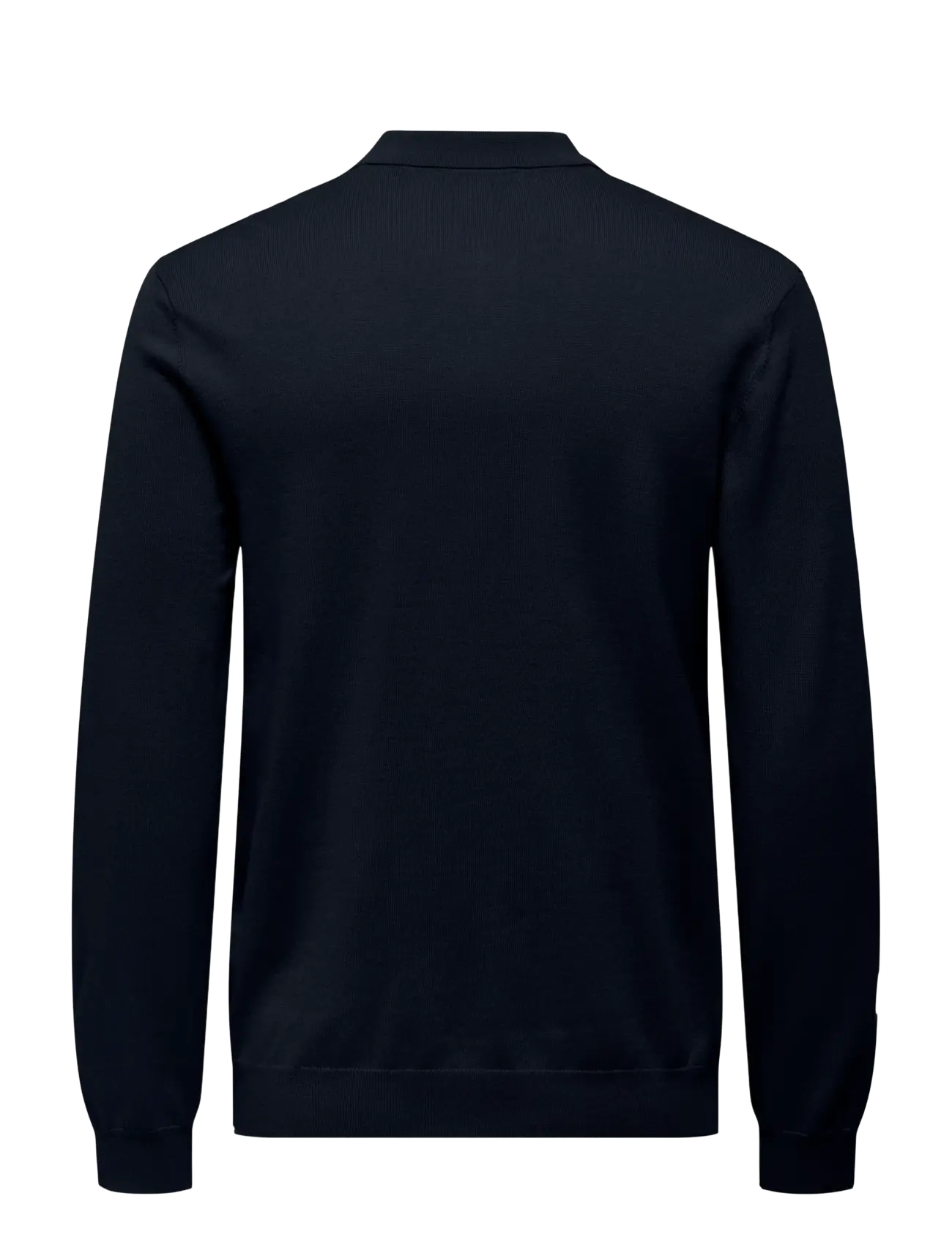 ONLY & SONS - ONSWYLER LIFE REG 14 HALF ZIP POLO KNIT - långärmade stickade pikétröjor - dark navy - 2
