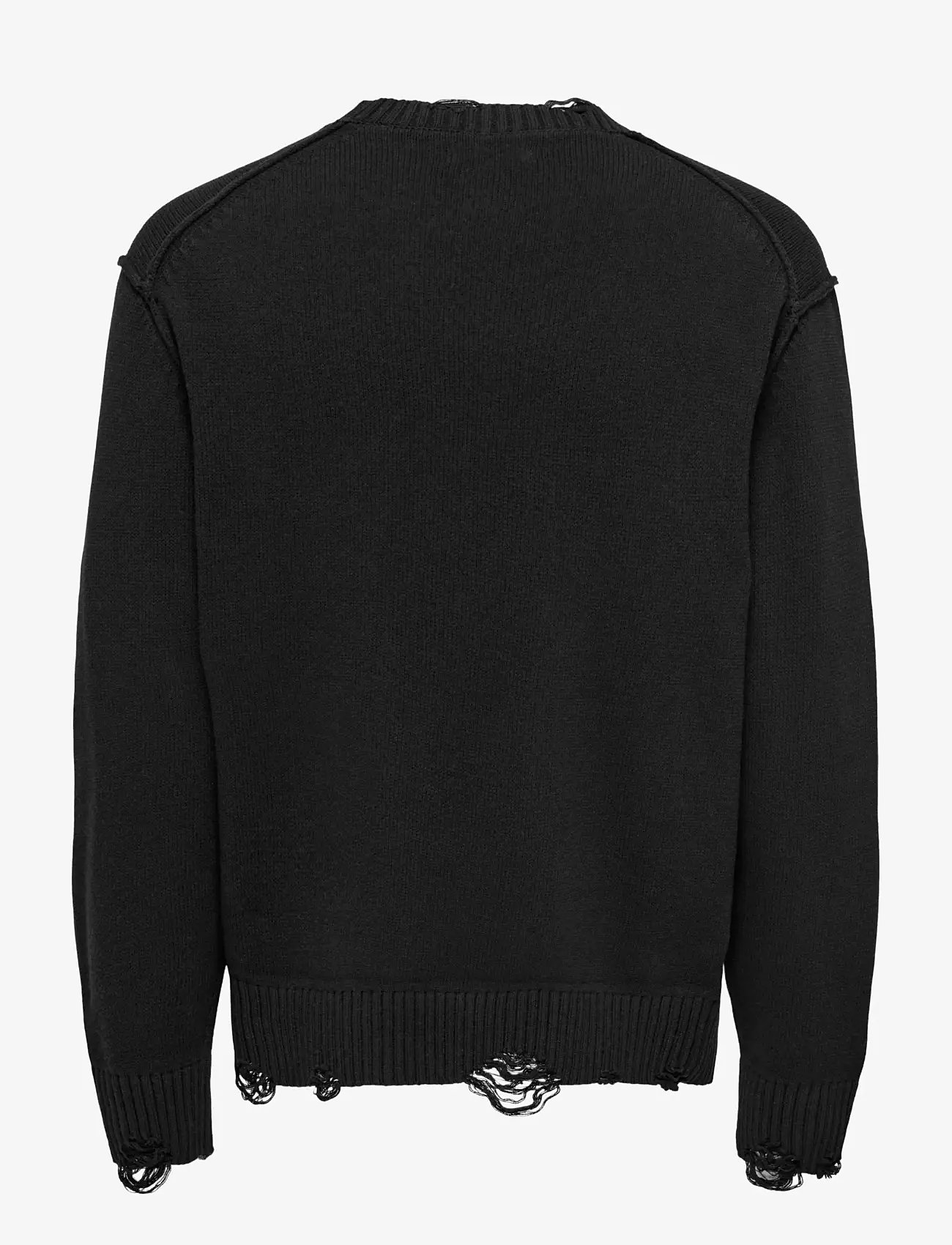 ONLY & SONS - ONSTUNE RLX LS CREW NECK KNIT LIFE - adījumi ar apaļu kakla izgriezumu - black - 2
