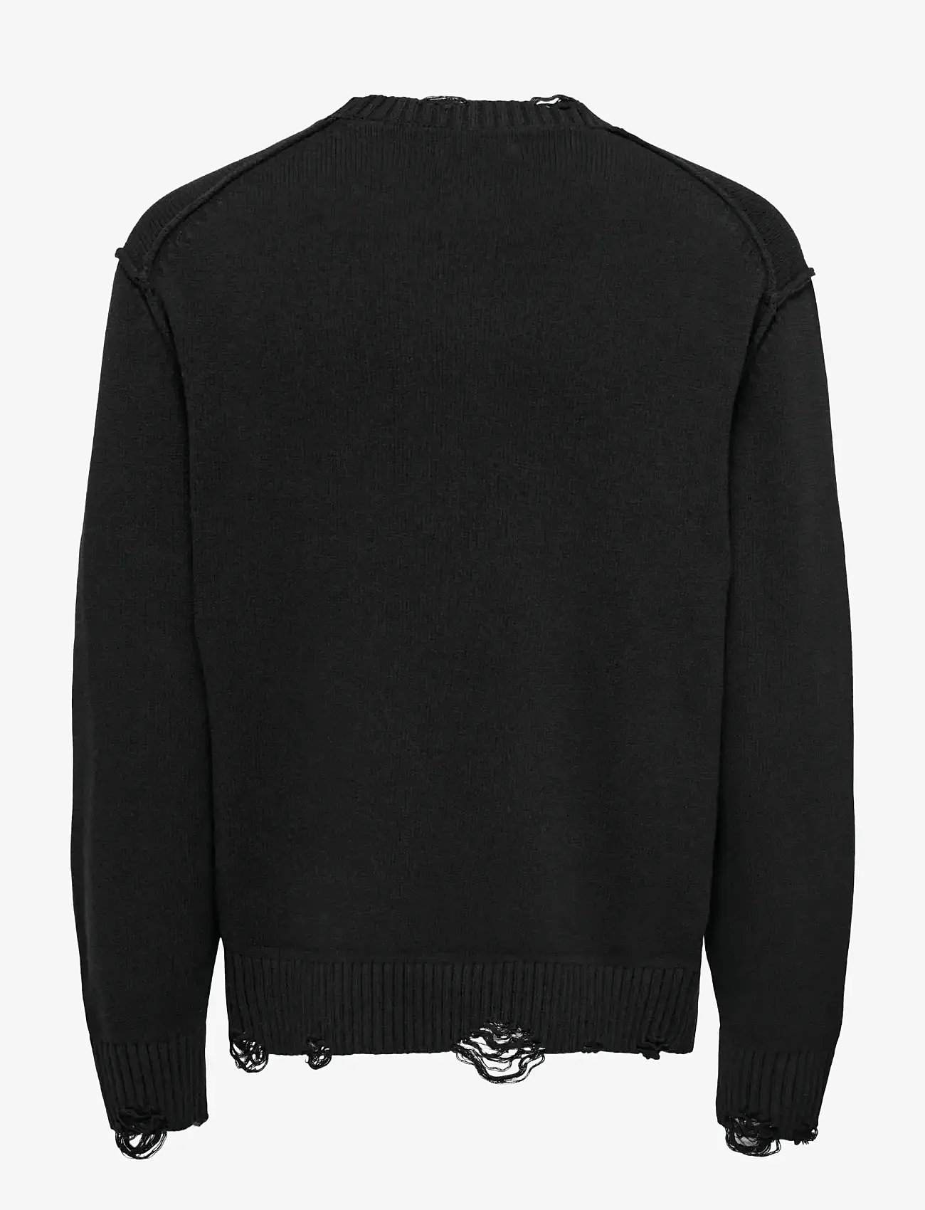 ONLY & SONS - ONSTUNE RLX LS CREW NECK KNIT LIFE - adījumi ar apaļu kakla izgriezumu - black - 3