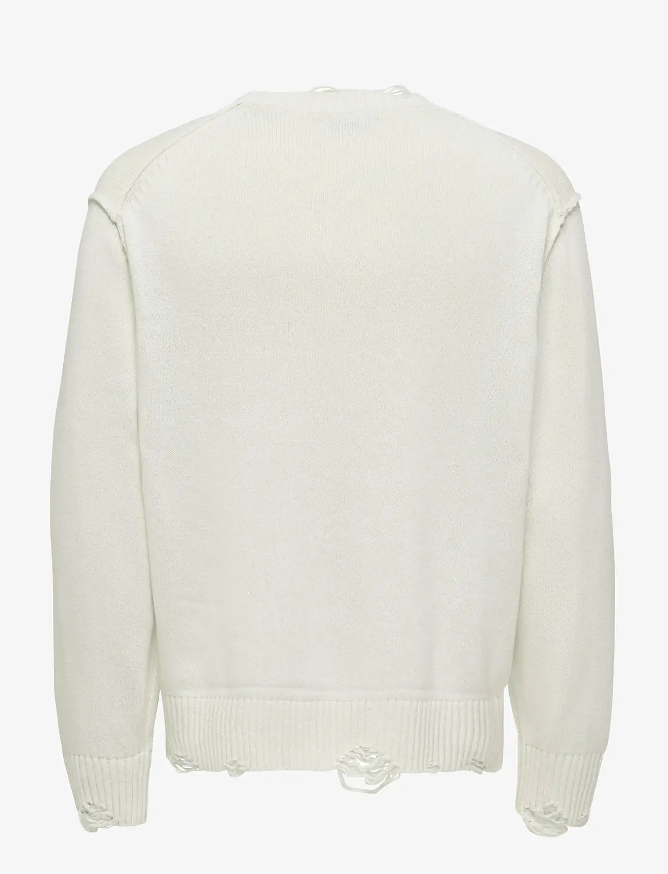 ONLY & SONS - ONSTUNE RLX LS CREW NECK KNIT LIFE - rundhalsad - cloud dancer - 1