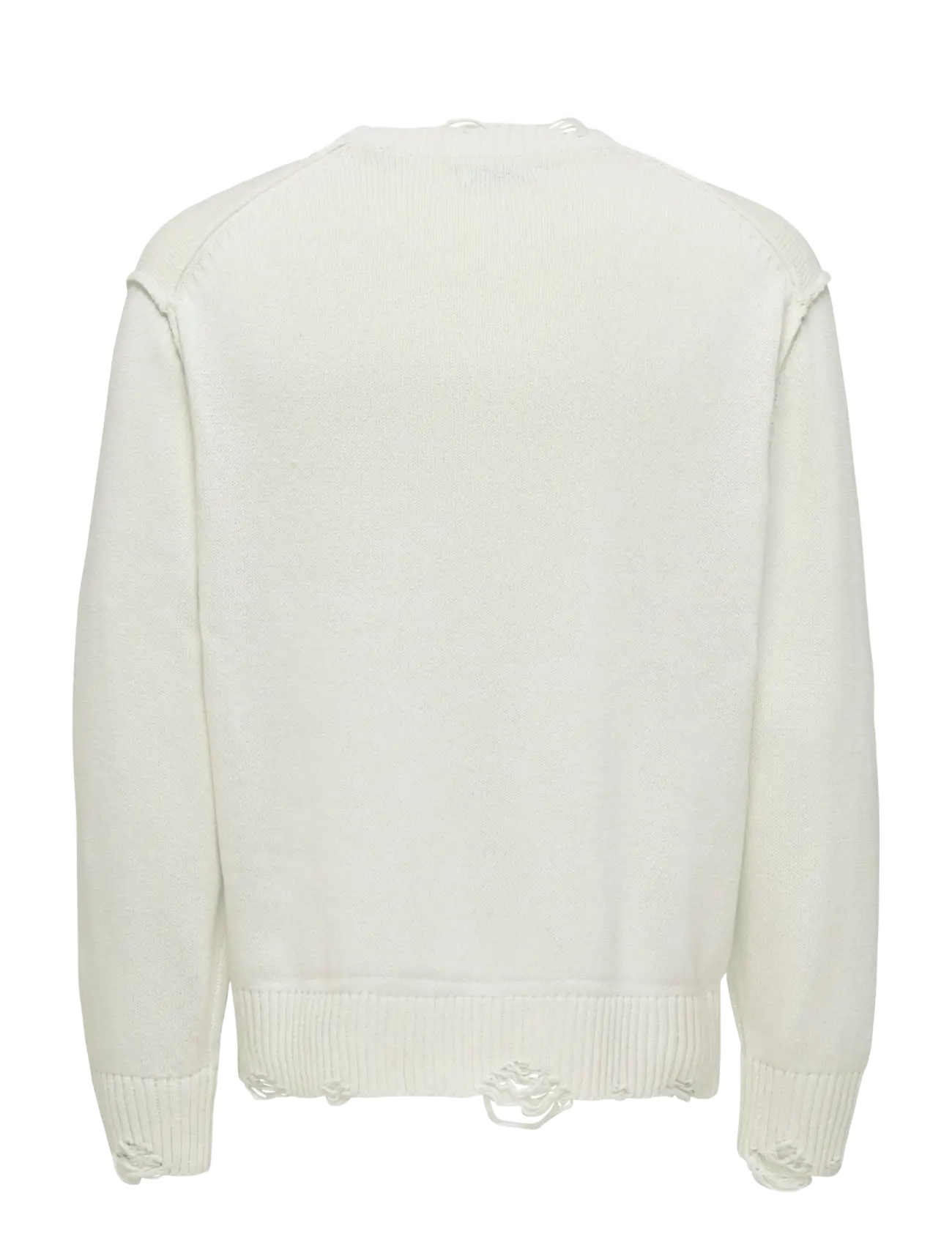 ONLY & SONS - ONSTUNE RLX LS CREW NECK KNIT - Ümmarguse kaelusega kudumid - cloud dancer - 2