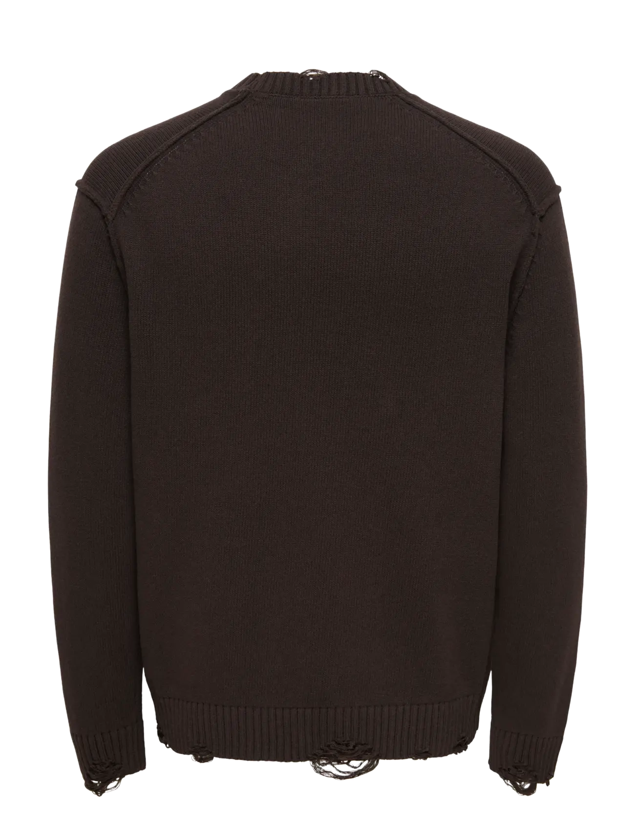 ONLY & SONS - ONSTUNE RLX LS CREW NECK KNIT - rundhals - coffee bean - 1