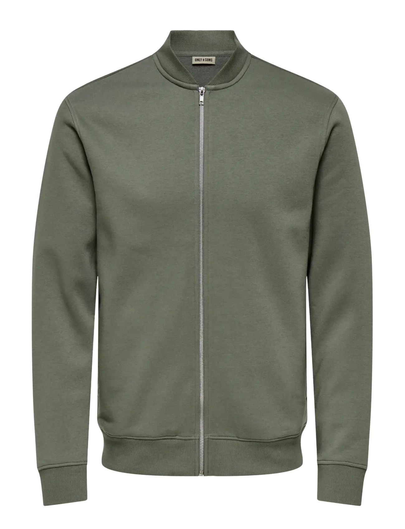 ONLY & SONS ONSCERES REG ZIP BOMBER JCK NOOS - ONLY & SONS - CASTOR GRAY / khaki/green
