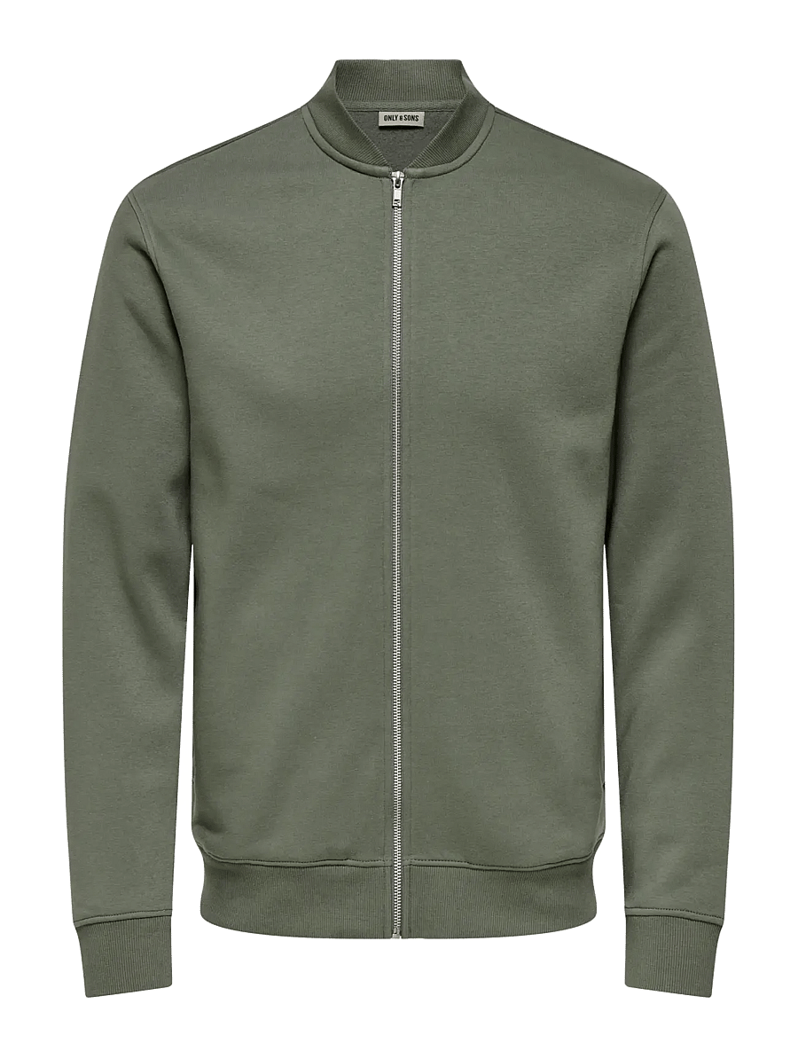 ONLY & SONS - ONSCERES REG ZIP BOMBER JCK NOOS - efterårsjakker - castor gray - 0