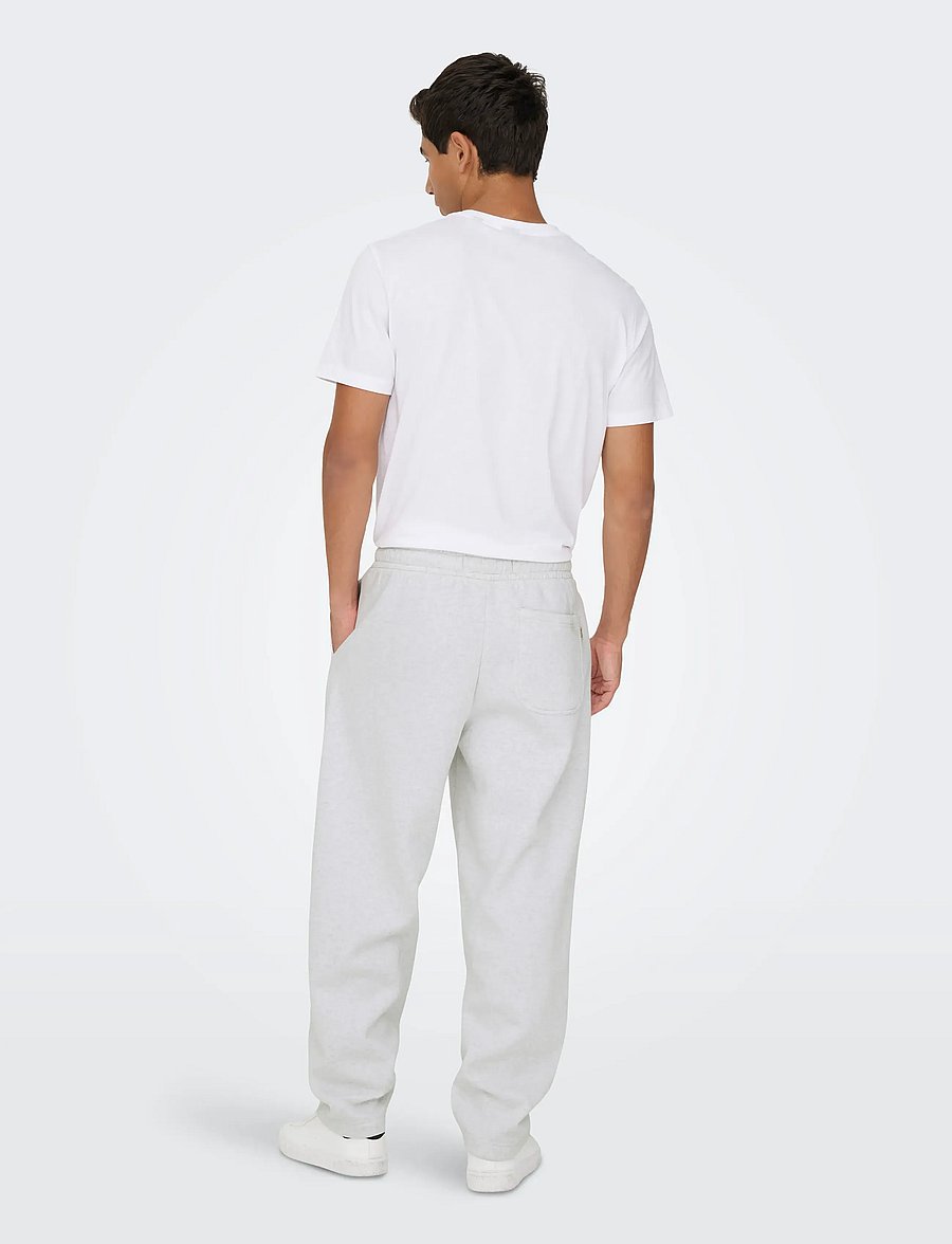 ONLY & SONS - ONSCERES WIDE PANT NOOS - kollektionen - super light grey melange - 3