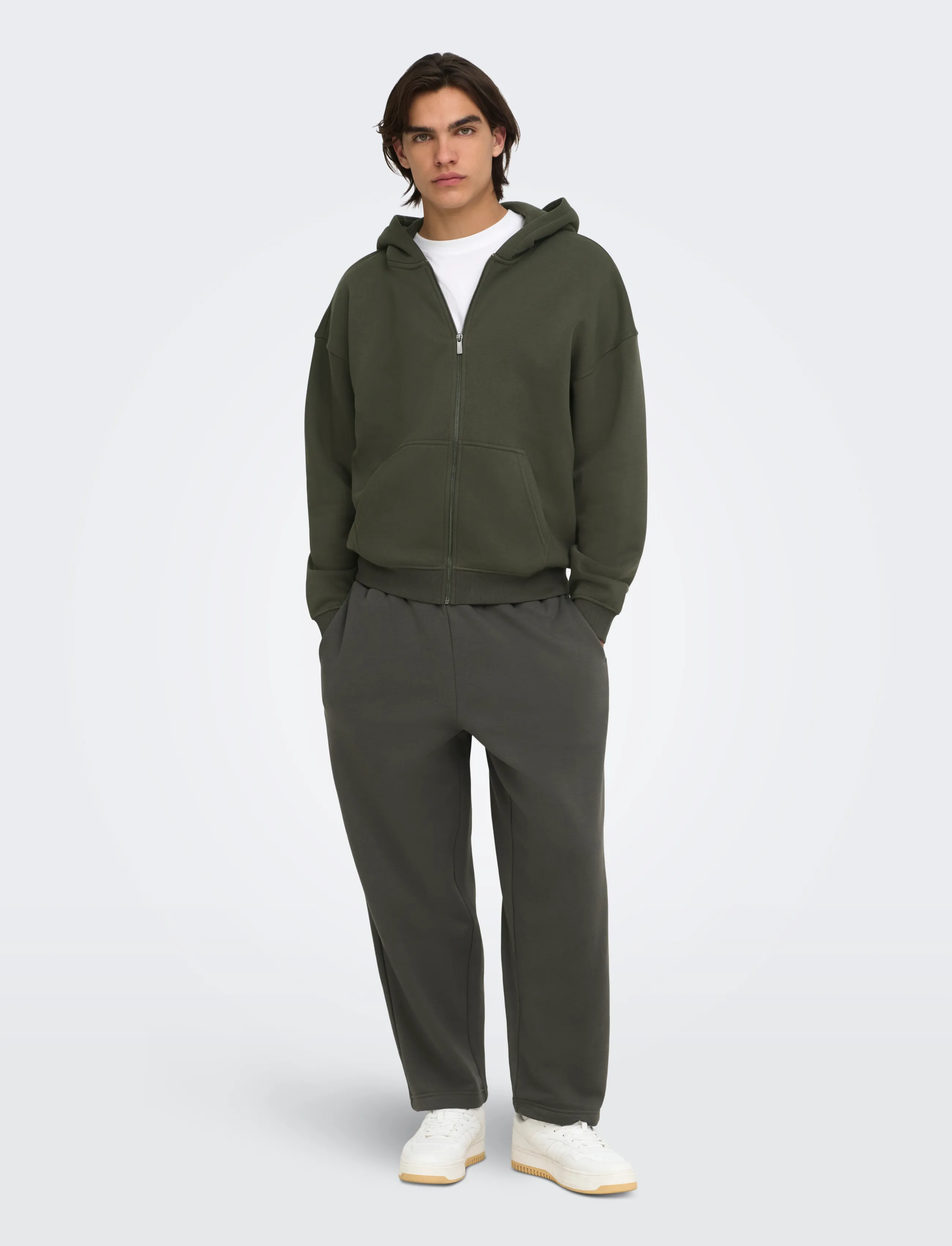 ONLY & SONS - ONSCERES WIDE PANT NOOS - kollektsioonid - beluga - 4