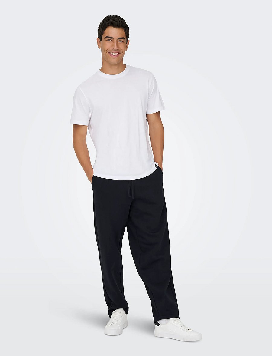 ONLY & SONS - ONSCERES WIDE PANT NOOS - kollektionen - black - 4