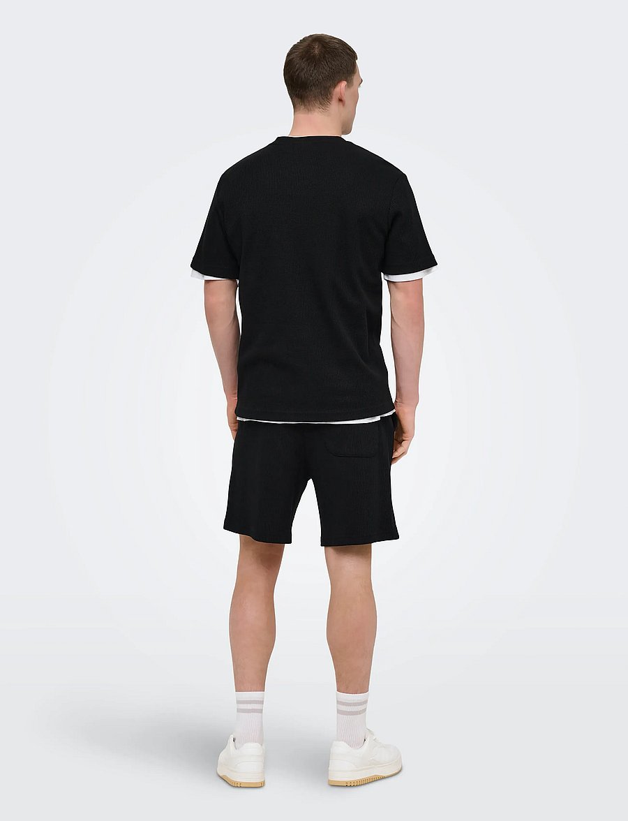 ONLY & SONS - ONSTOBIE REG SS TEE NOOS - kurzärmelige t-shirts - black - 3
