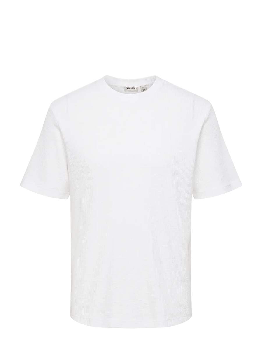 ONLY & SONS - ONSTOBIE REG SS TEE NOOS - kurzärmelige t-shirts - bright white - 1