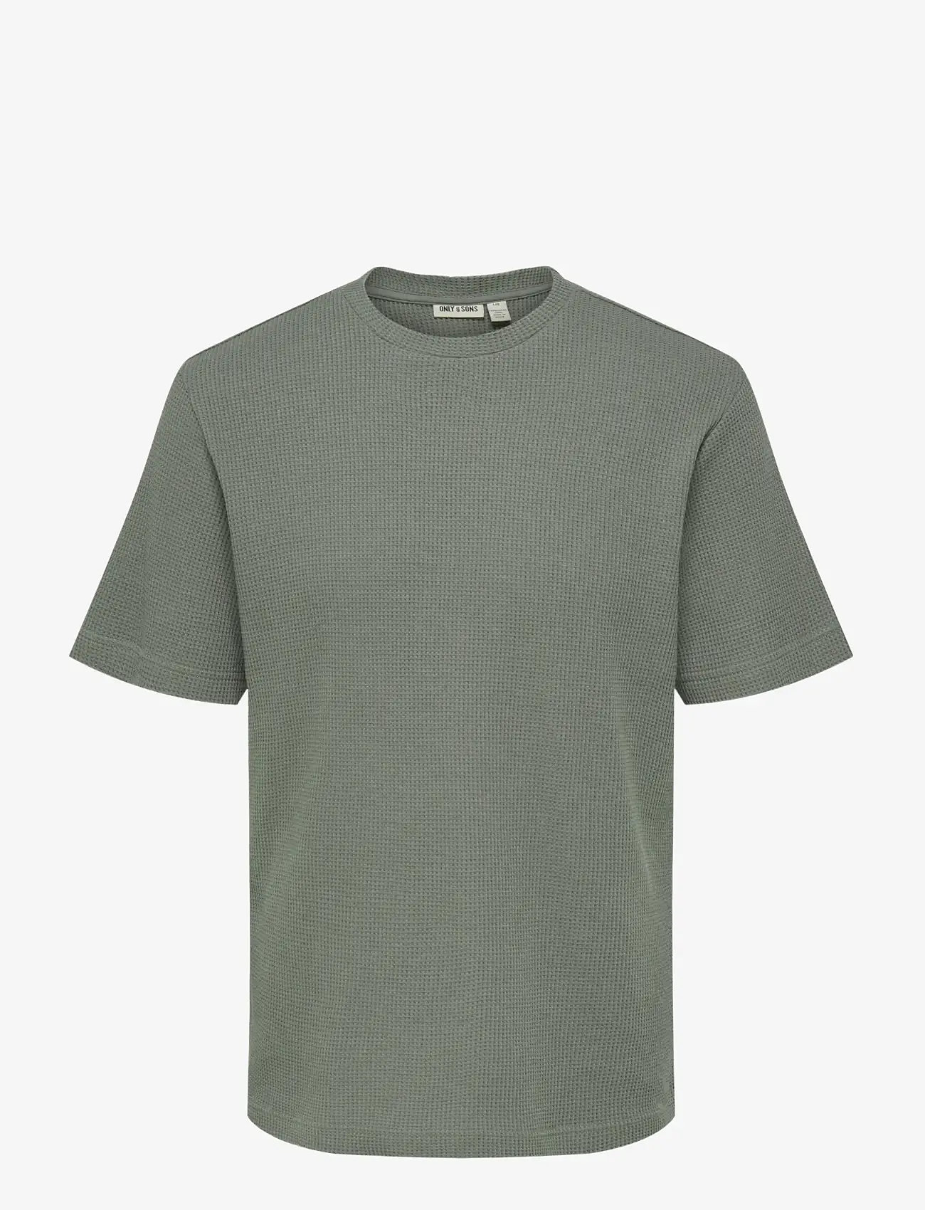 ONLY & SONS - ONSTOBIE REG SS TEE NOOS - short-sleeved t-shirts - castor gray - 1
