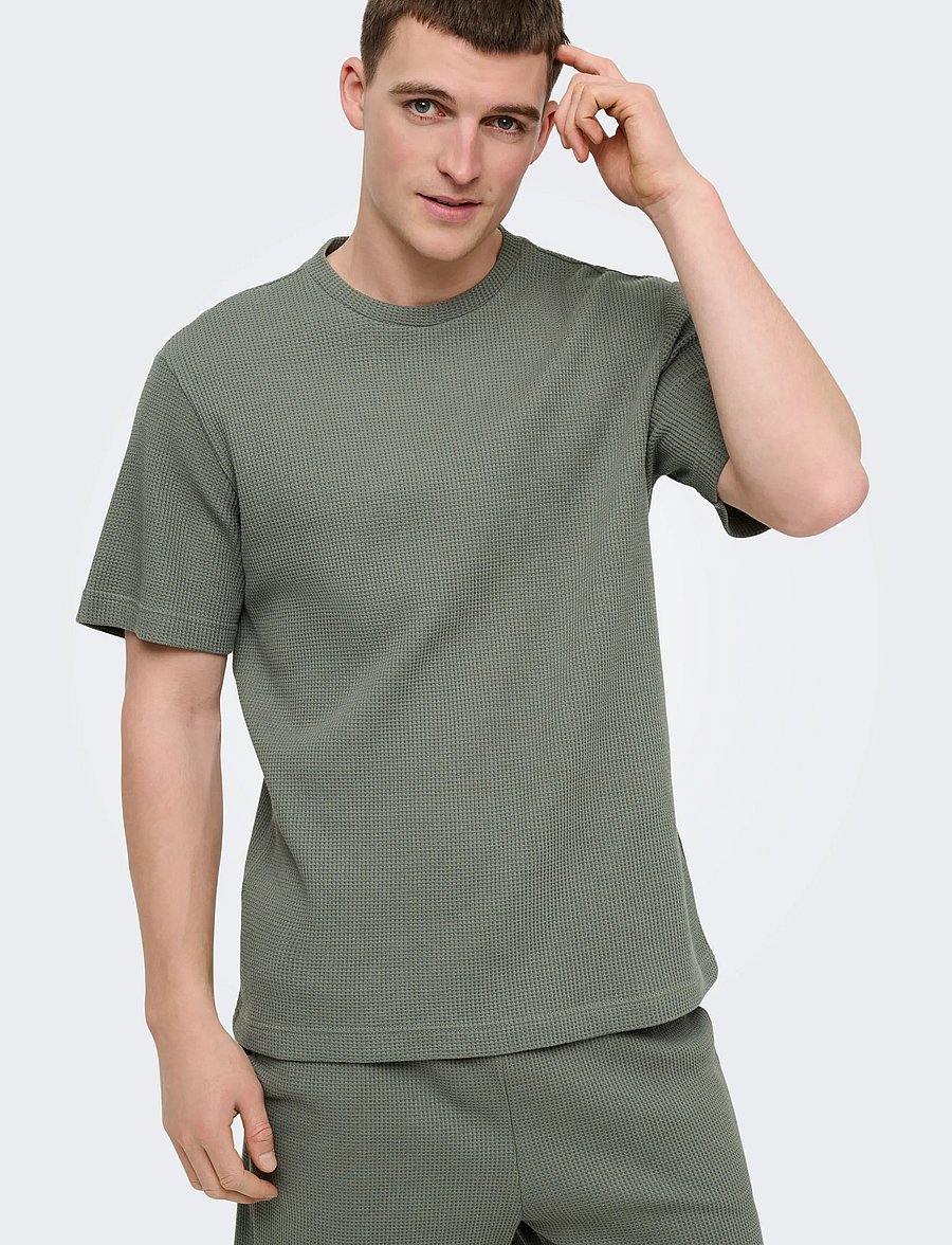 ONLY & SONS - ONSTOBIE REG SS TEE NOOS - kurzärmelige t-shirts - castor gray - 4