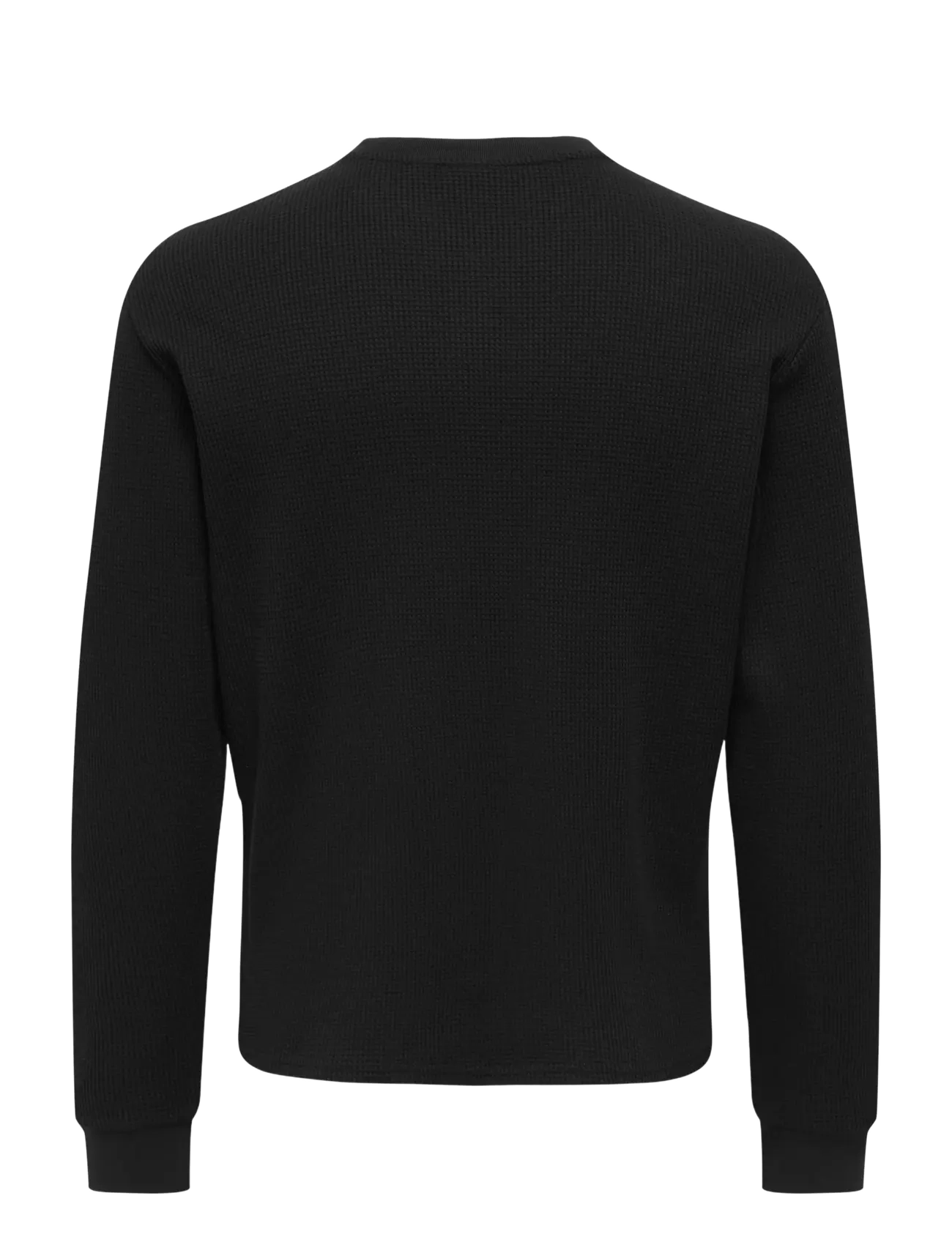 ONLY & SONS - ONSTOBIE REG LS HENLEY TEE NOOS - langärmelig - black - 2
