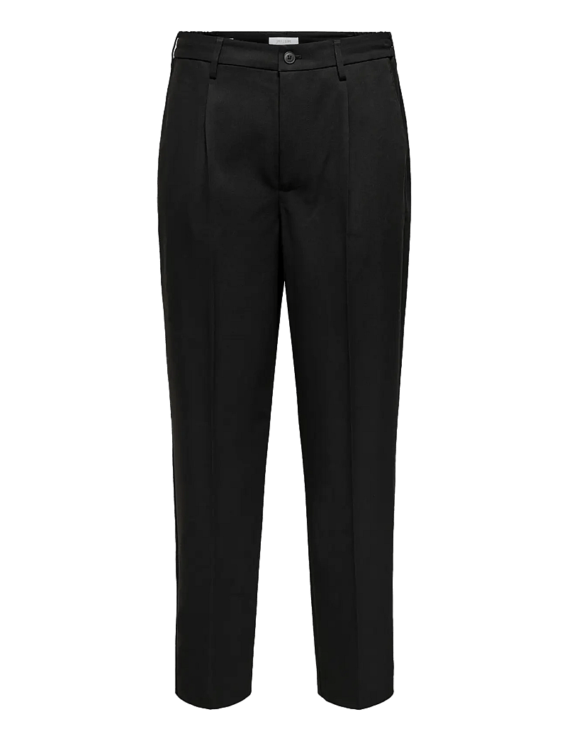 ONLY & SONS - ONSMIRO TAILOR LOOSE 0346 PANT FRML NOOS - habitbukser - black - 1