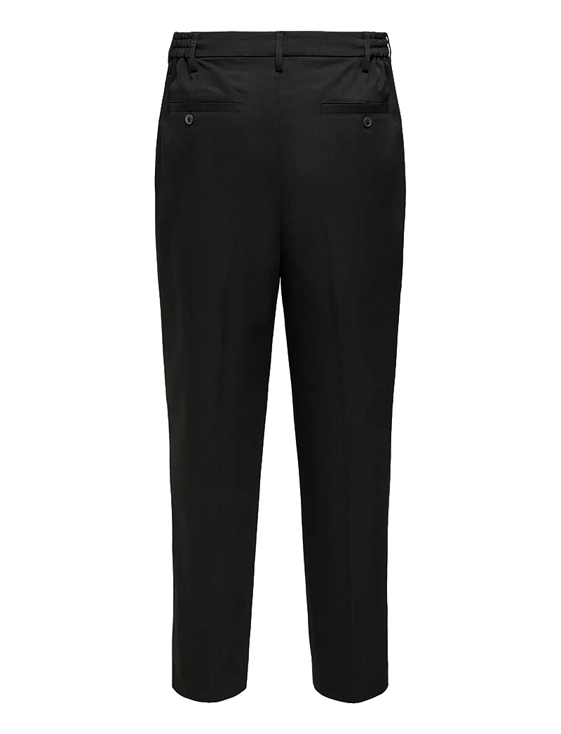 ONLY & SONS - ONSMIRO TAILOR LOOSE 0346 PANT FRML NOOS - habitbukser - black - 2