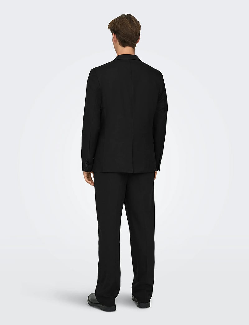 ONLY & SONS - ONSMIRO TAILOR LOOSE 0346 PANT FRML NOOS - habitbukser - black - 3