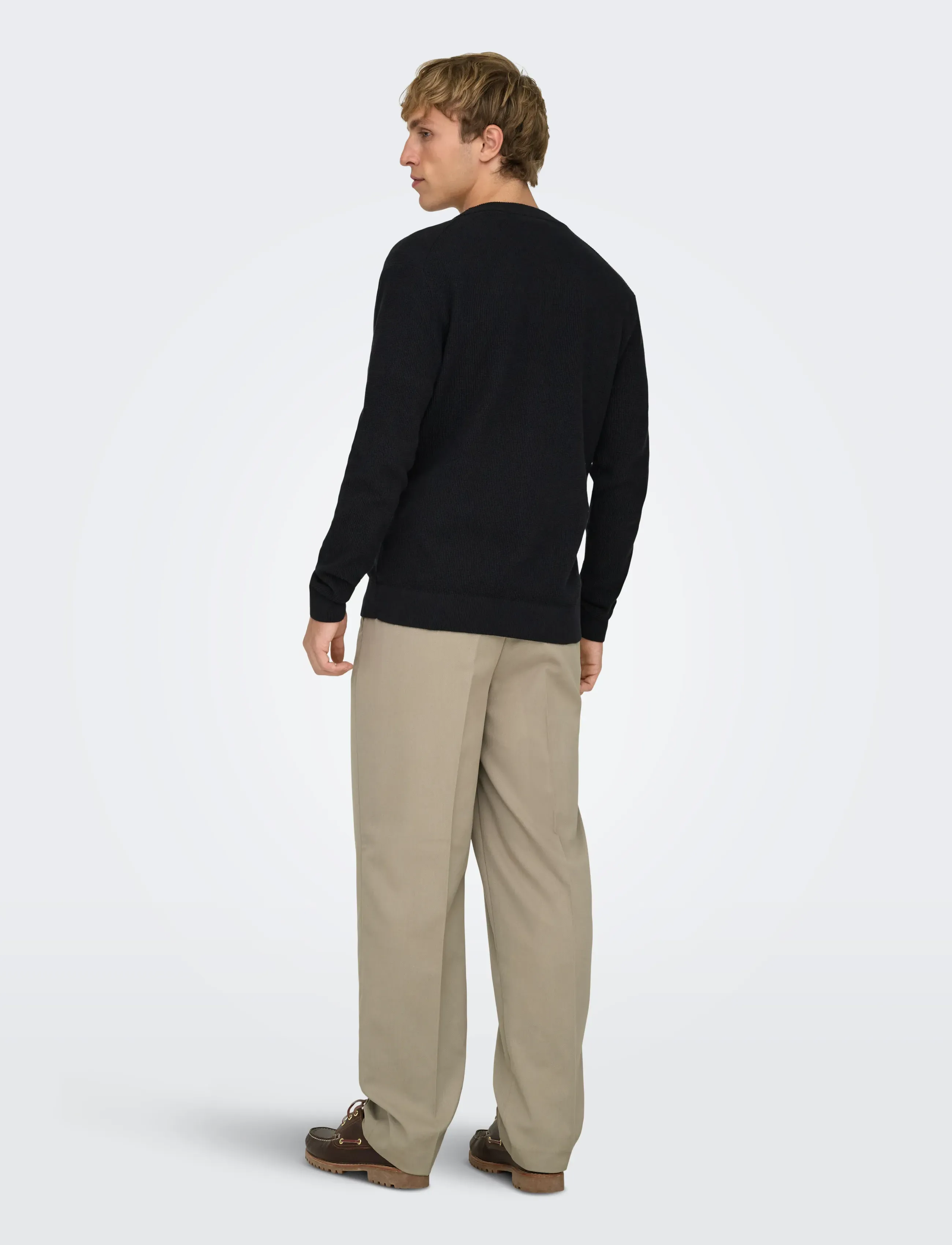 ONLY & SONS - ONSMIRO TAILOR LOOSE 0346 PANT FRML NOOS - habitbukser - chinchilla - 3