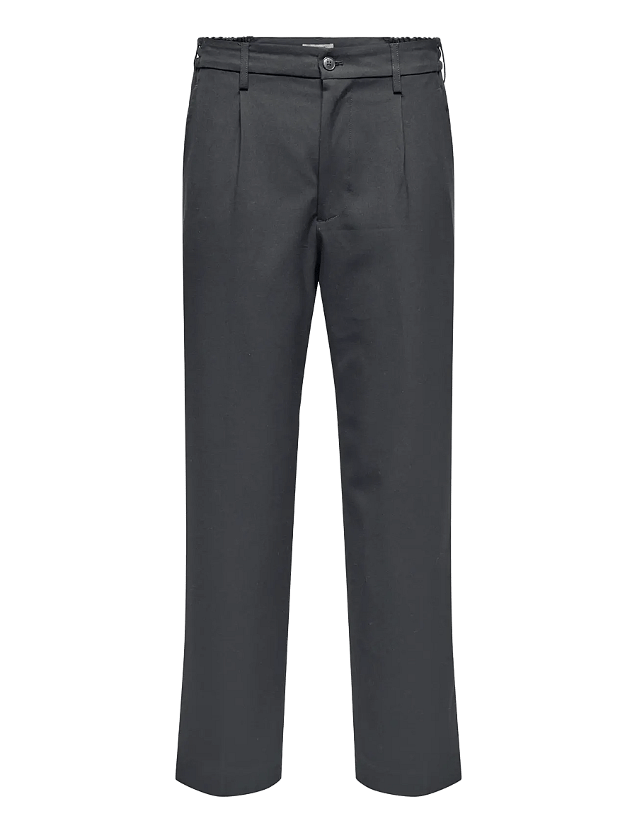 ONLY & SONS - ONSMIRO TAILOR LOOSE 0346 PANT FRML NOOS - habitbukser - dark grey melange - 1