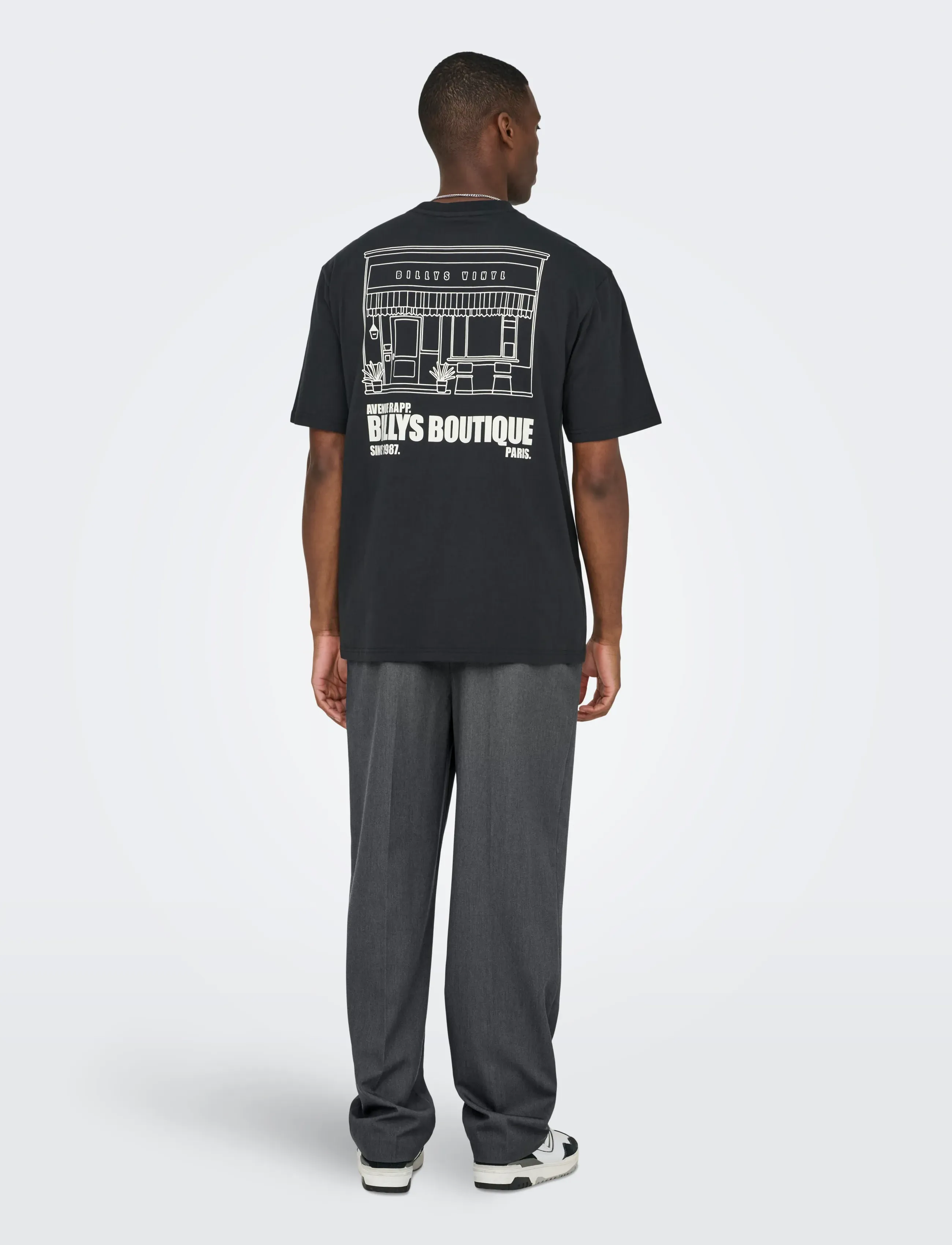 ONLY & SONS - ONSMIRO TAILOR LOOSE 0346 PANT FRML NOOS - habitbukser - dark grey melange - 3