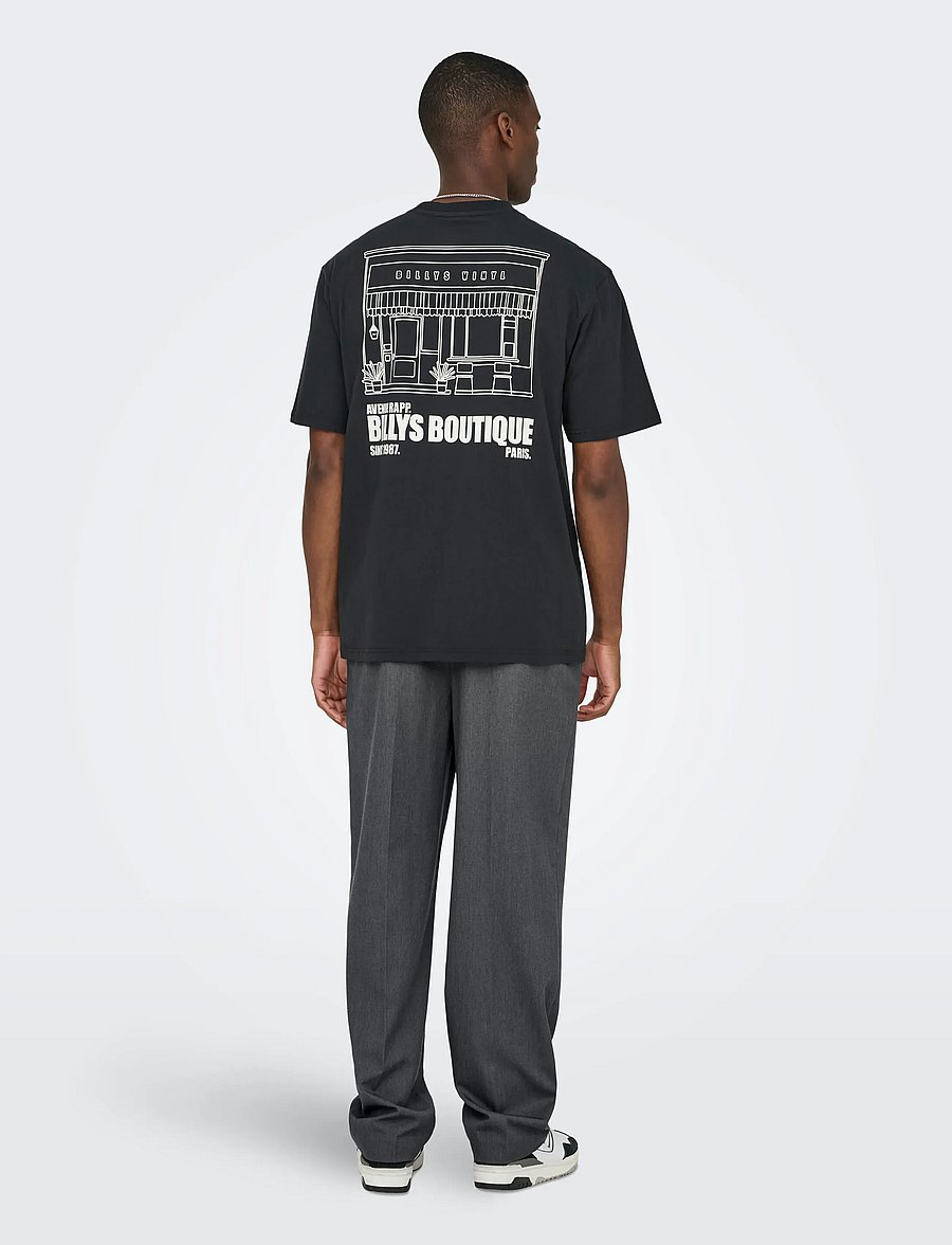 ONLY & SONS - ONSMIRO TAILOR LOOSE 0346 PANT FRML NOOS - habitbukser - dark grey melange - 3