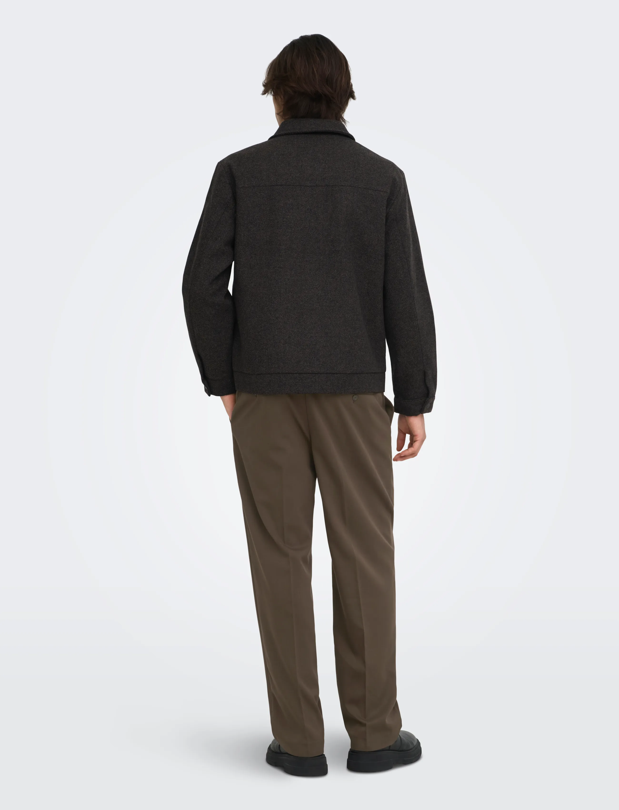 ONLY & SONS - ONSMIRO TAILOR LOOSE 0346 PANT FRML NOOS - casual bukser - demitasse - 3