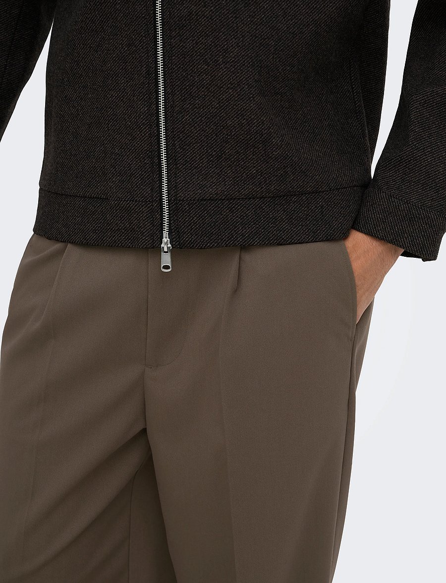 ONLY & SONS - ONSMIRO TAILOR LOOSE 0346 PANT FRML NOOS - casual bukser - demitasse - 5