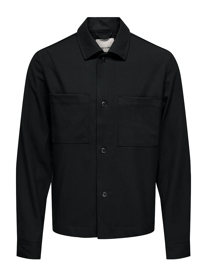 ONLY & SONS - ONSMIRO TAILORED REG 0346 OVERSHIRT FRML - kollektionen - black - 1
