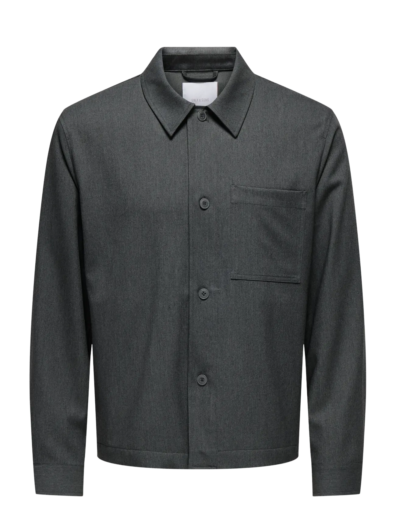 ONLY & SONS ONSMIRO TAILORED REG 0346 OVERSHIRT FRML - Deals - DARK GREY MELANGE / grey