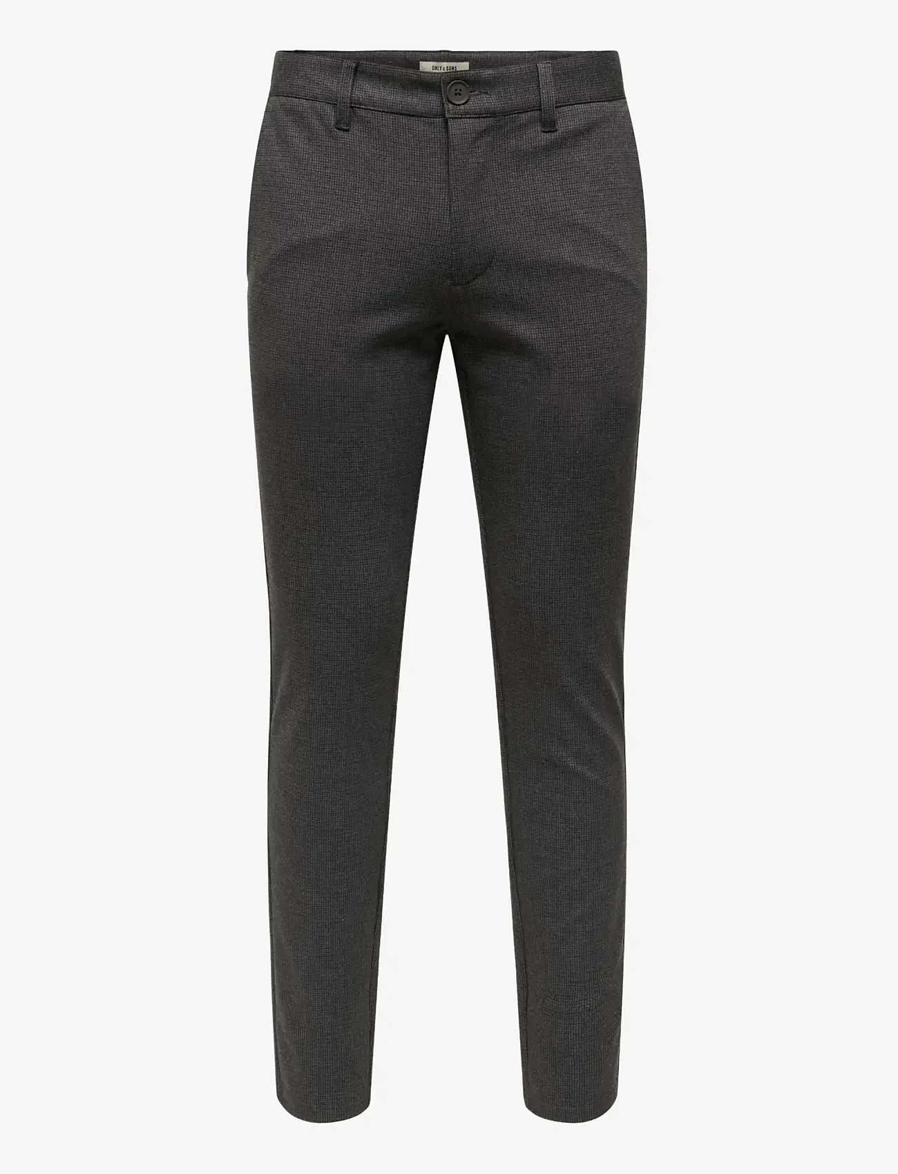 ONLY & SONS - ONSMARK SLIM CHECK 020960 PANT NOOS - casual bukser - coffee bean - 1