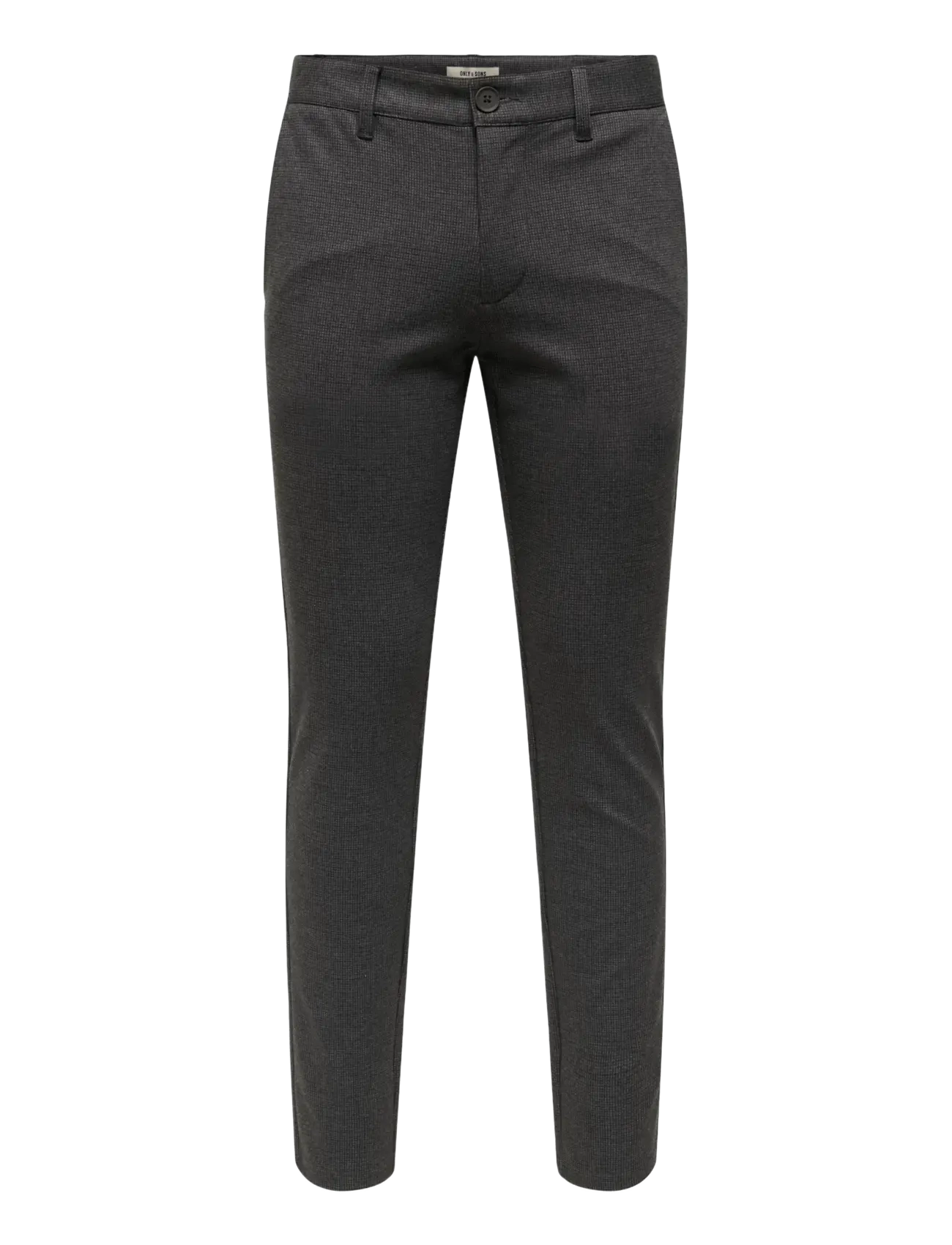 ONLY & SONS - ONSMARK SLIM CHECK 020960 PANT NOOS - rennot housut - coffee bean - 1