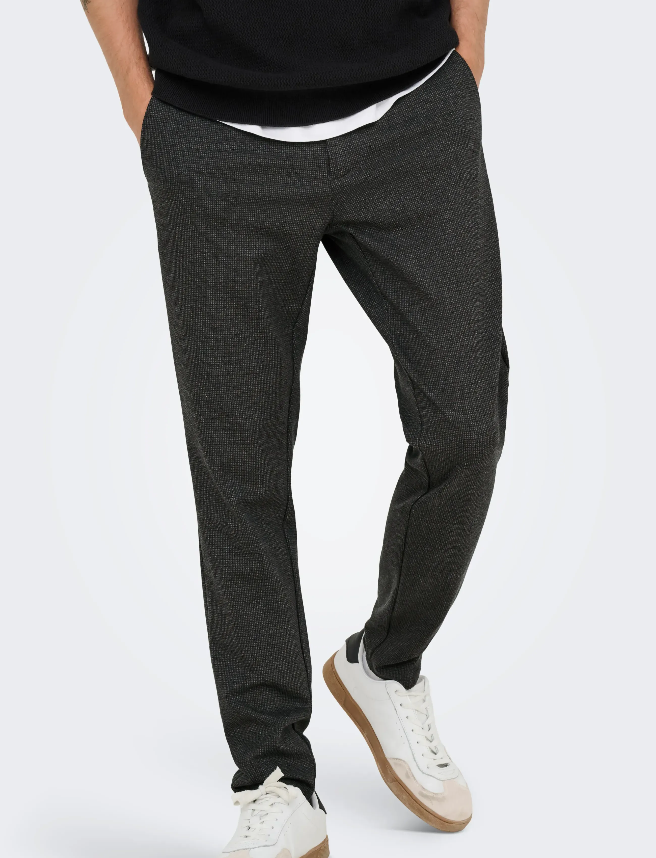 ONLY & SONS Onsmark Slim Check 020960 Pant Noos casual byxor herr – bild 5