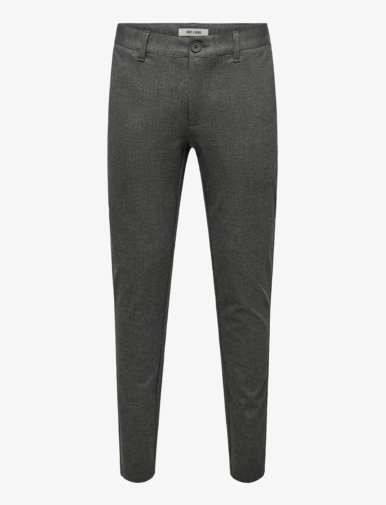 ONLY & SONS - ONSMARK SLIM CHECK 020960 PANT NOOS - casual - jet black - 1