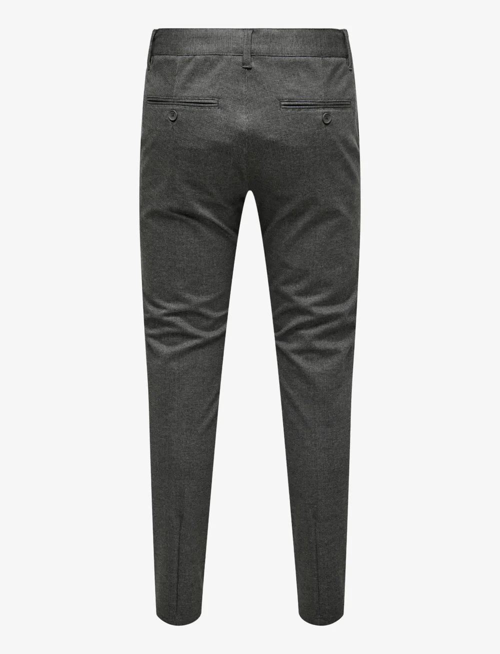 ONLY & SONS - ONSMARK SLIM CHECK 020960 PANT NOOS - casual - jet black - 2