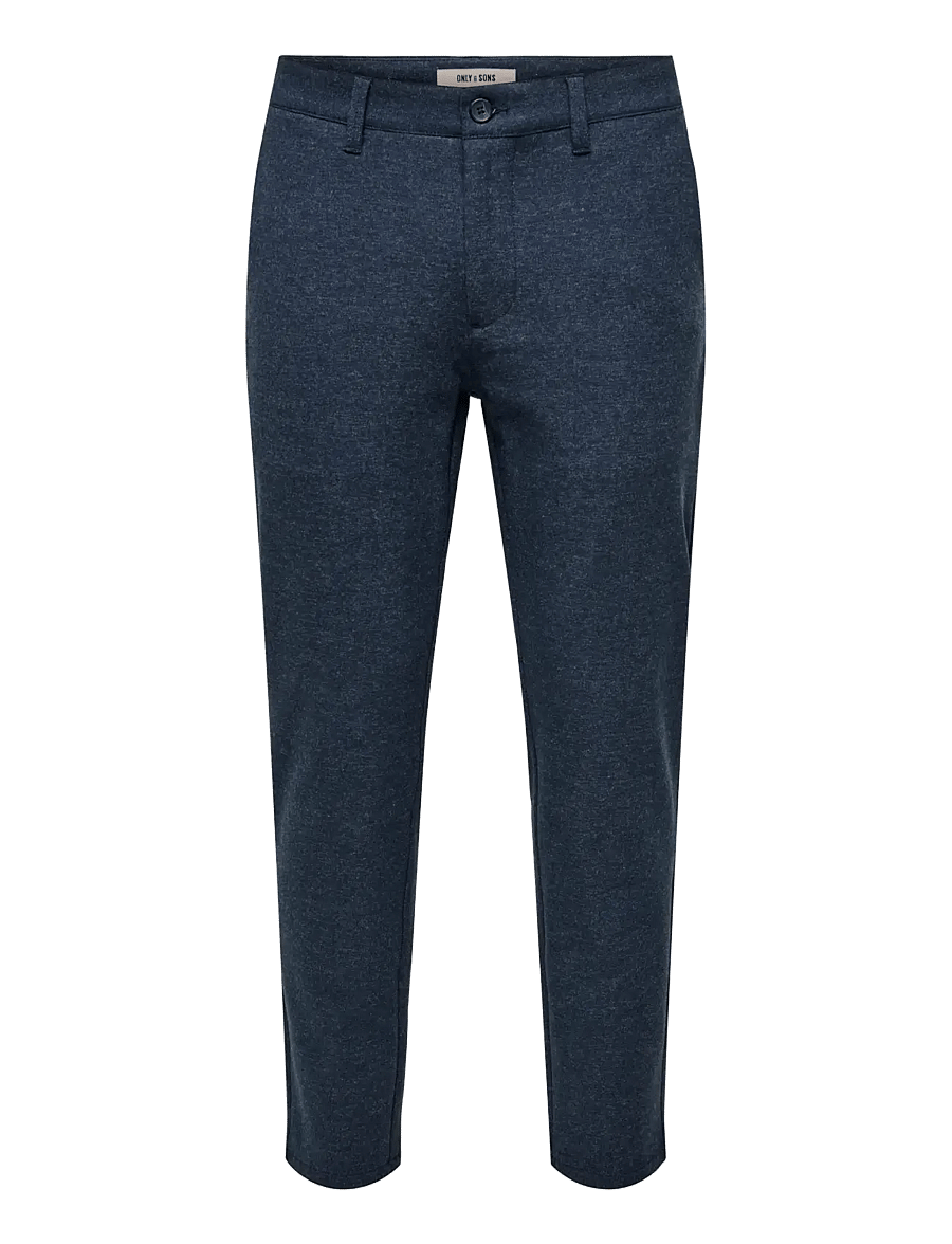 ONLY & SONS - ONSMARK SLIM BRUSH PIQUE 0353 PANTS NOOS - chinos - blue nights - 0