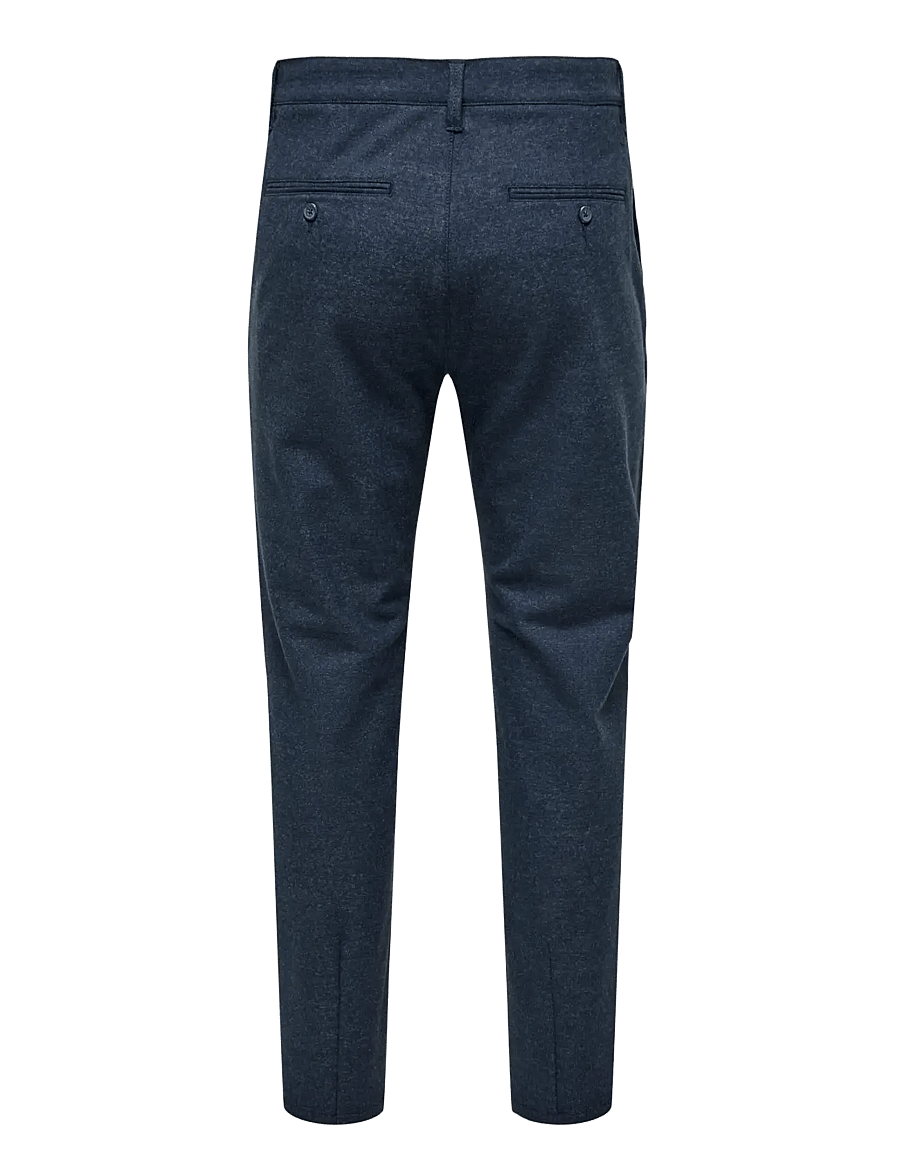 ONLY & SONS - ONSMARK SLIM BRUSH PIQUE 0353 PANTS NOOS - chinos - blue nights - 1