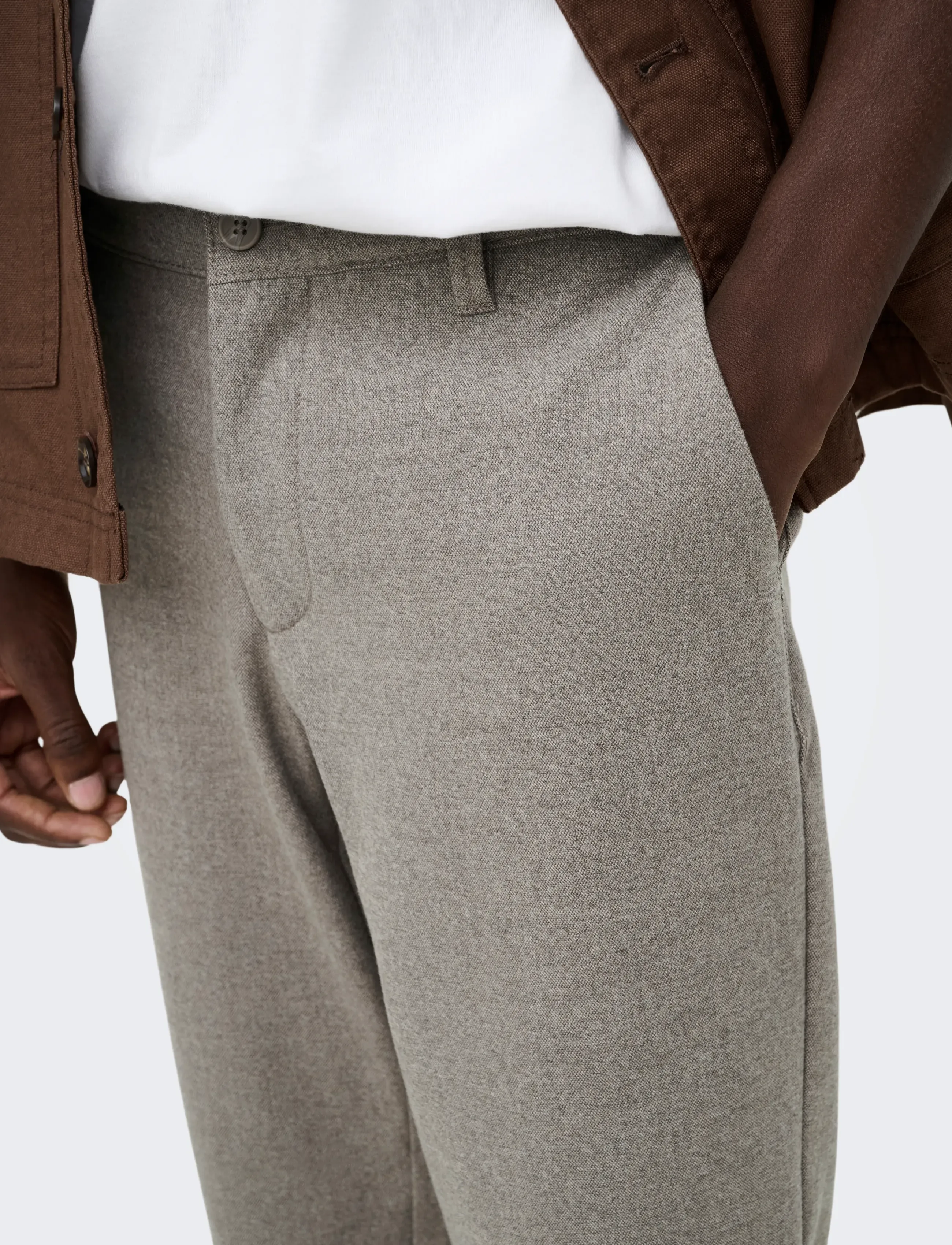 ONLY & SONS - ONSMARK SLIM BRUSH PIQUE 0353 PANTS NOOS - chino-buxur - falcon - 5