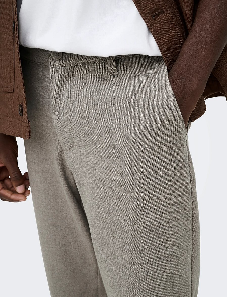 ONLY & SONS - ONSMARK SLIM BRUSH PIQUE 0353 PANTS NOOS - chino-buxur - falcon - 5